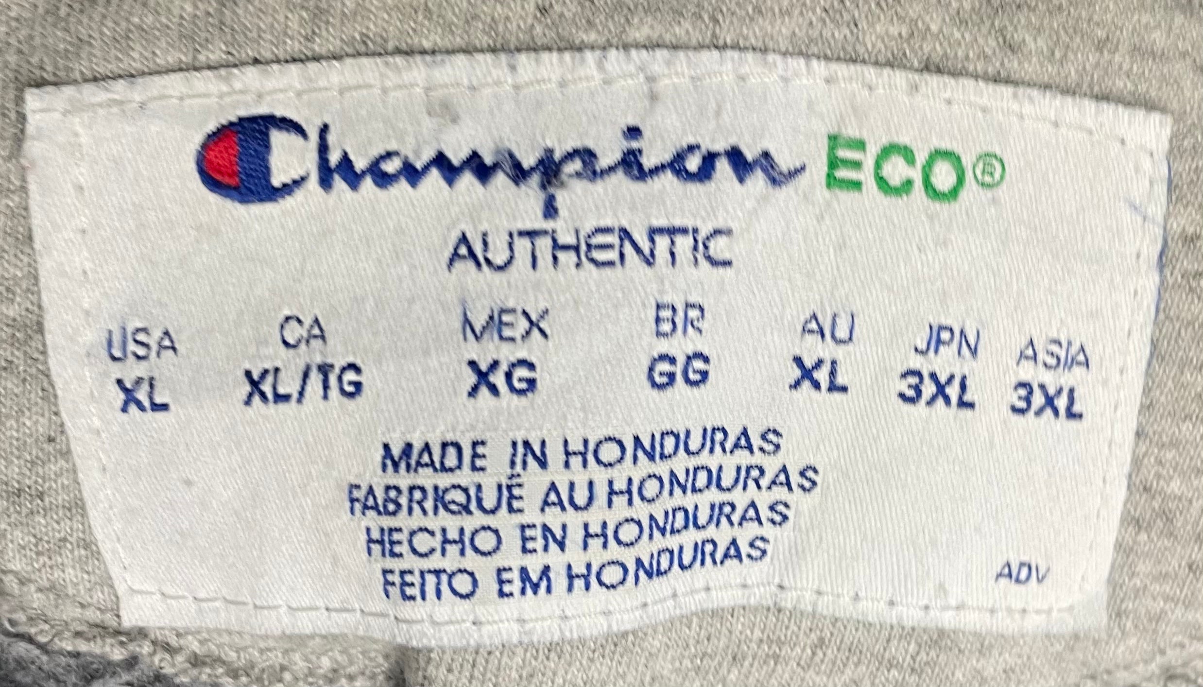 Champion Vintage Hooded Sweatshirtjacke Grau Größe XL Kinder