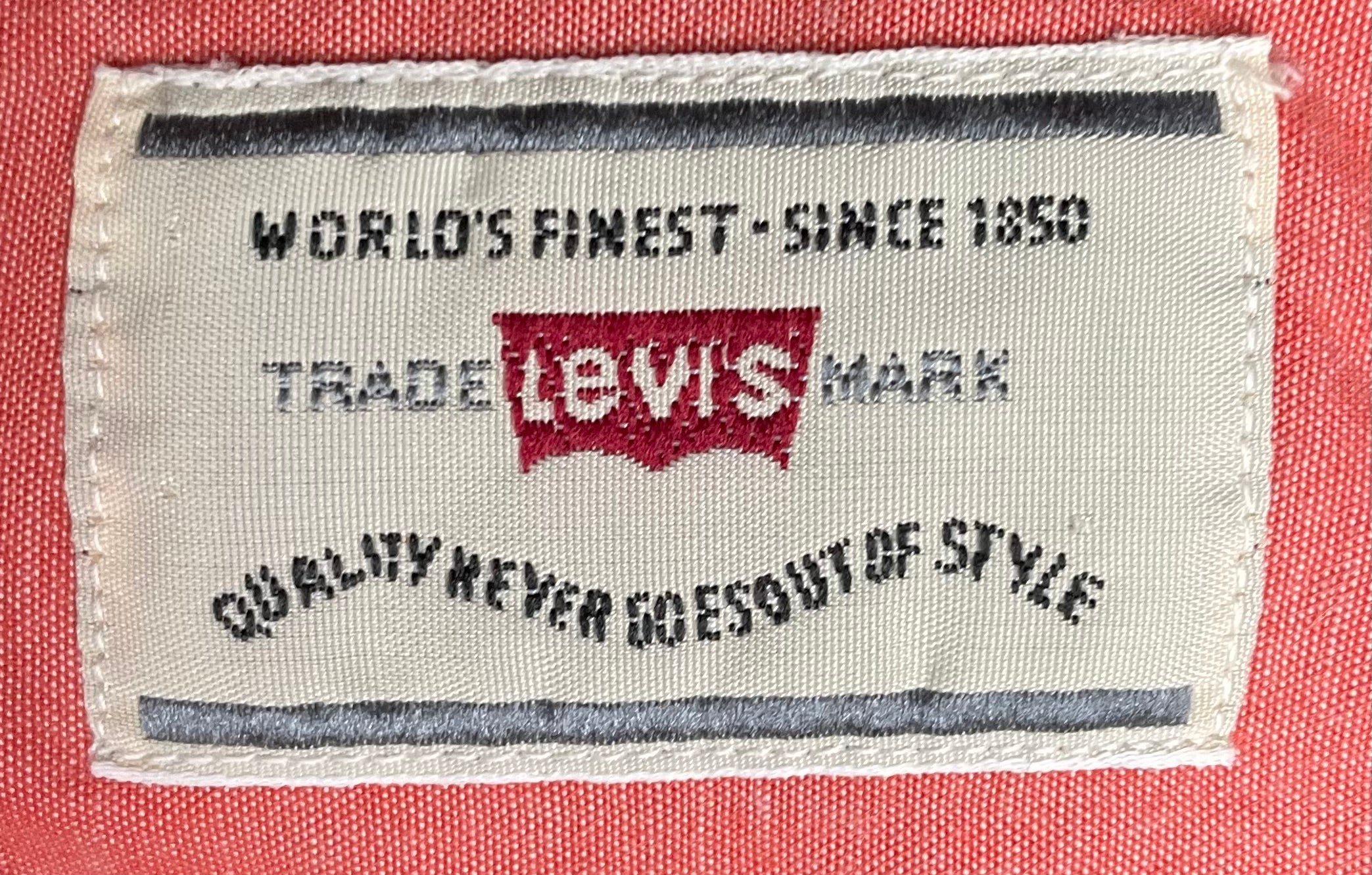 Levi`s Vintage kurzarm Hemd Coral Größe XL