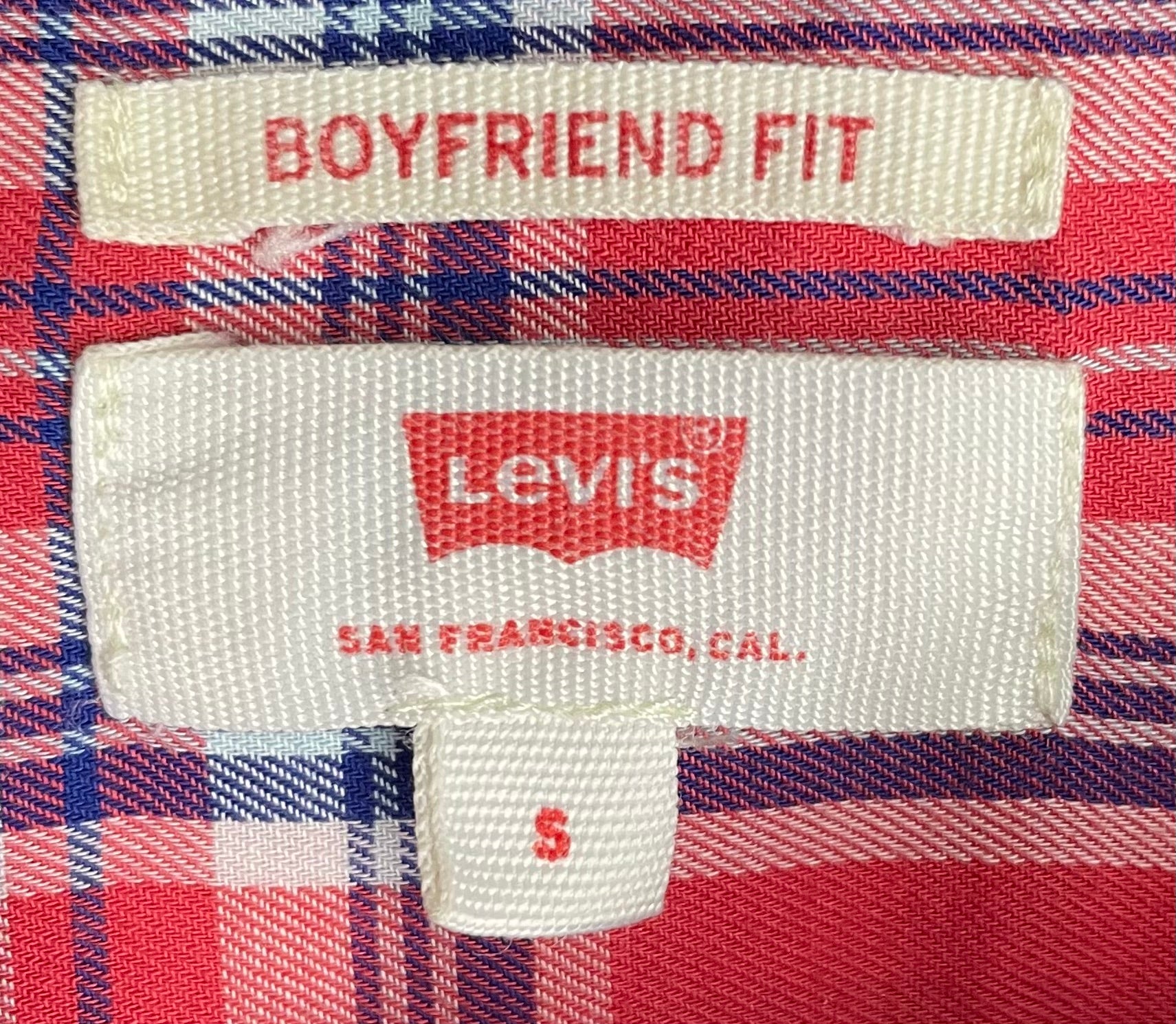 Levi`s Vintage Hemd Rot/Blau kariert Größe S