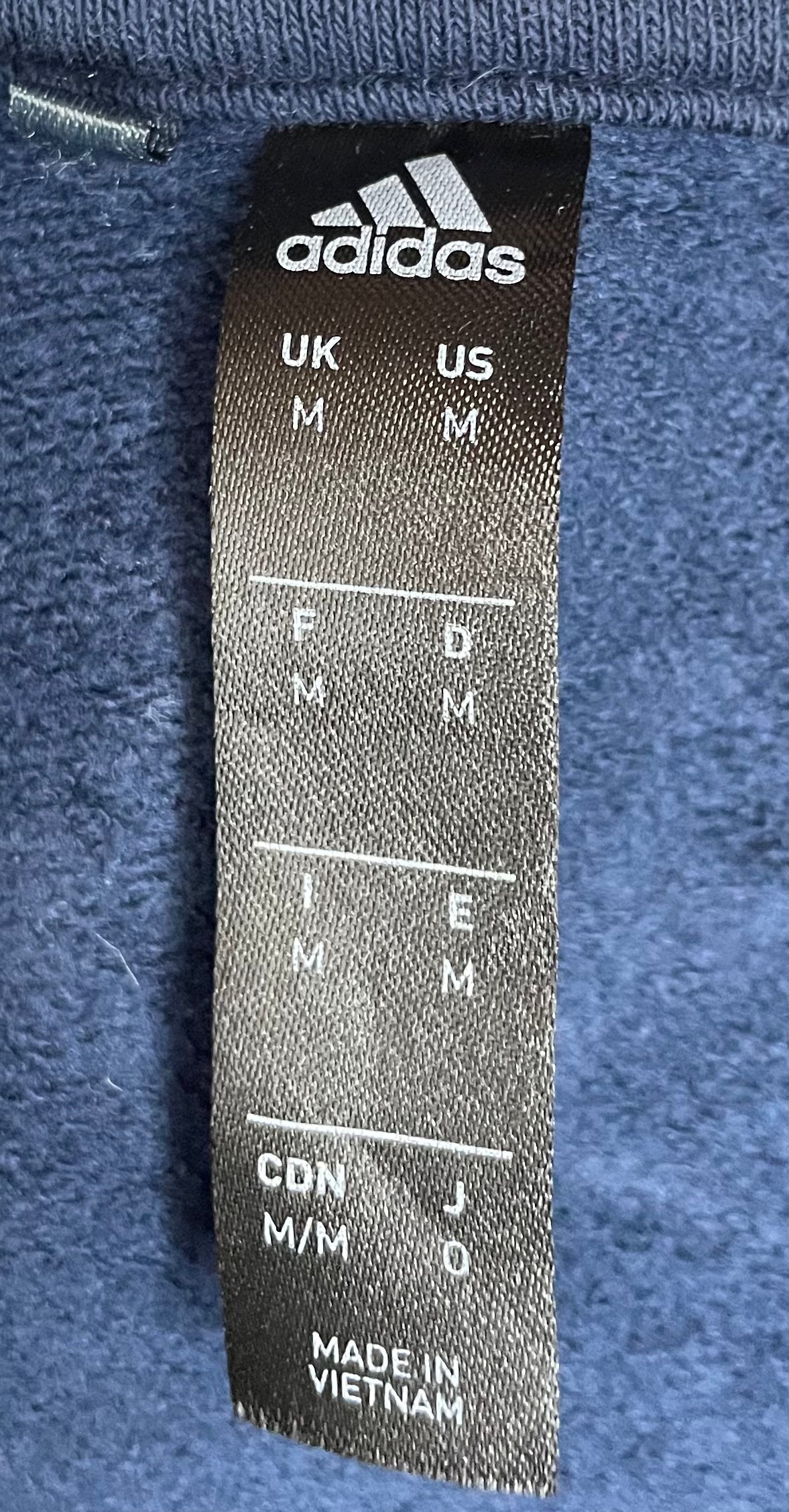 Adidas Hoodie NCU Lacrosse Blau Größe M