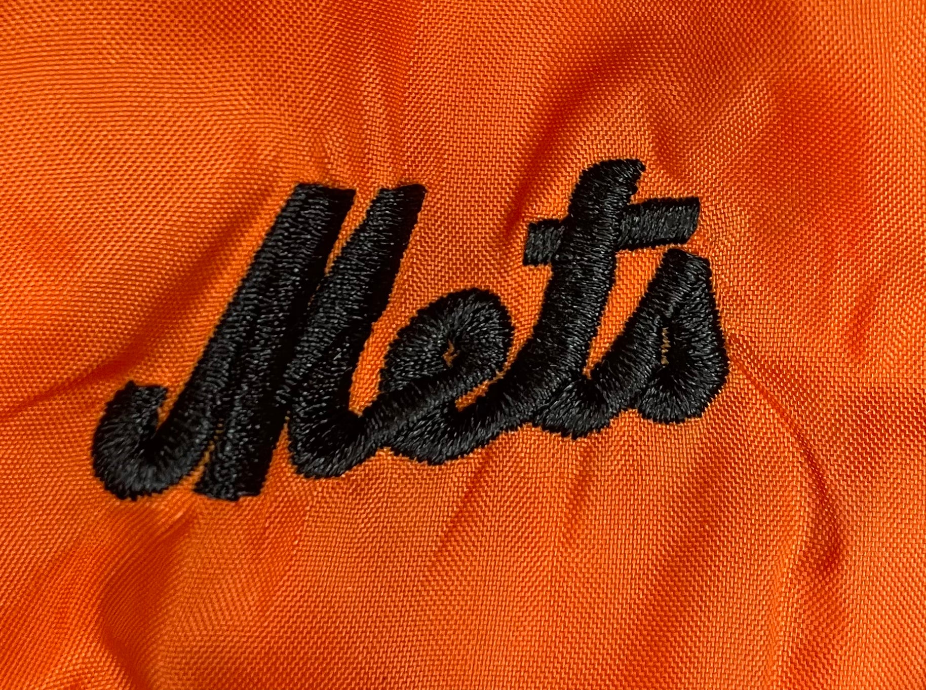 LEE MLB Vintage Fleece Jacke New York Mets Orange/Schwarz Größe XL