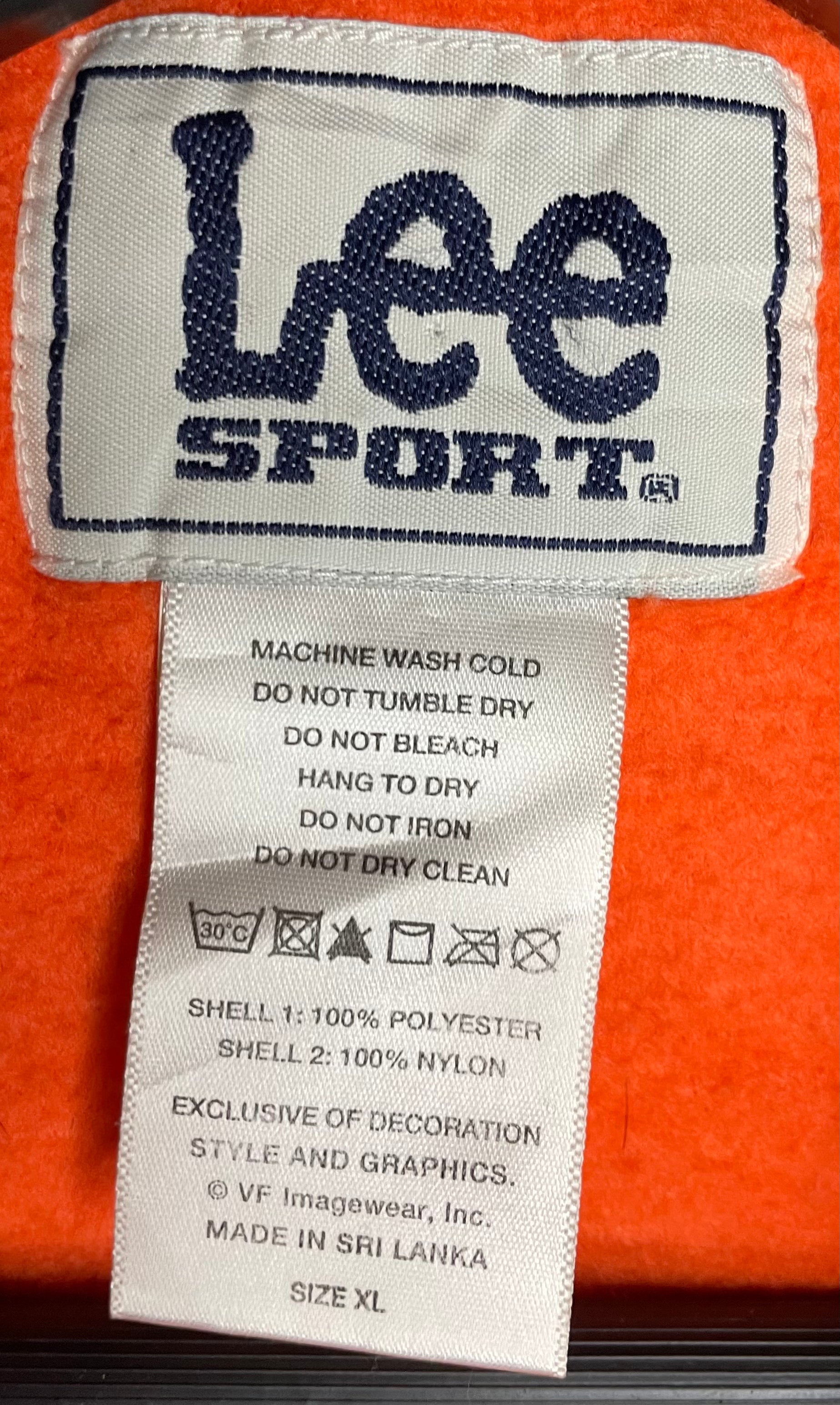 LEE MLB Vintage Fleece Jacke New York Mets Orange/Schwarz Größe XL