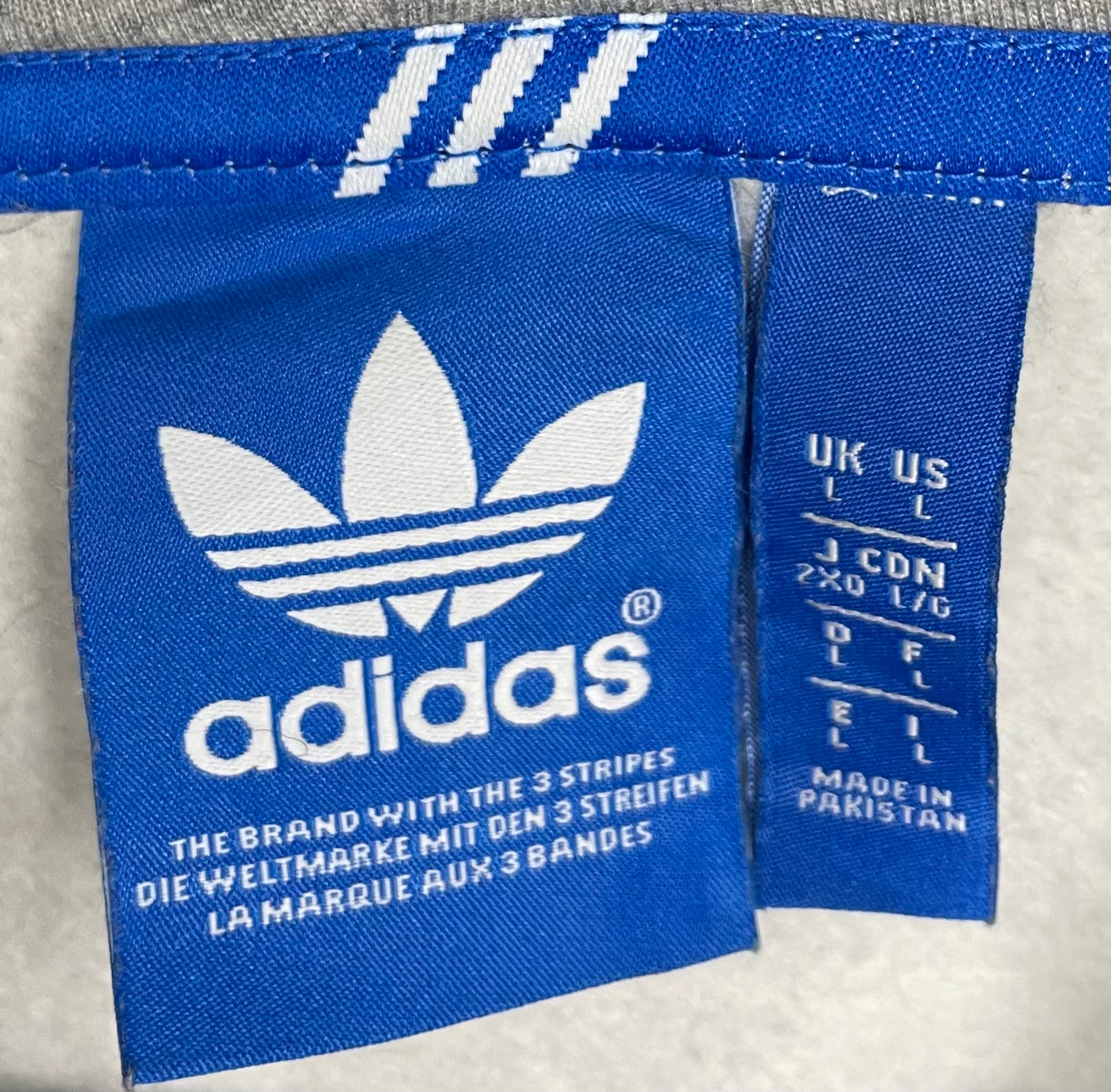 Adidas Hoodie Hellgrau Größe L