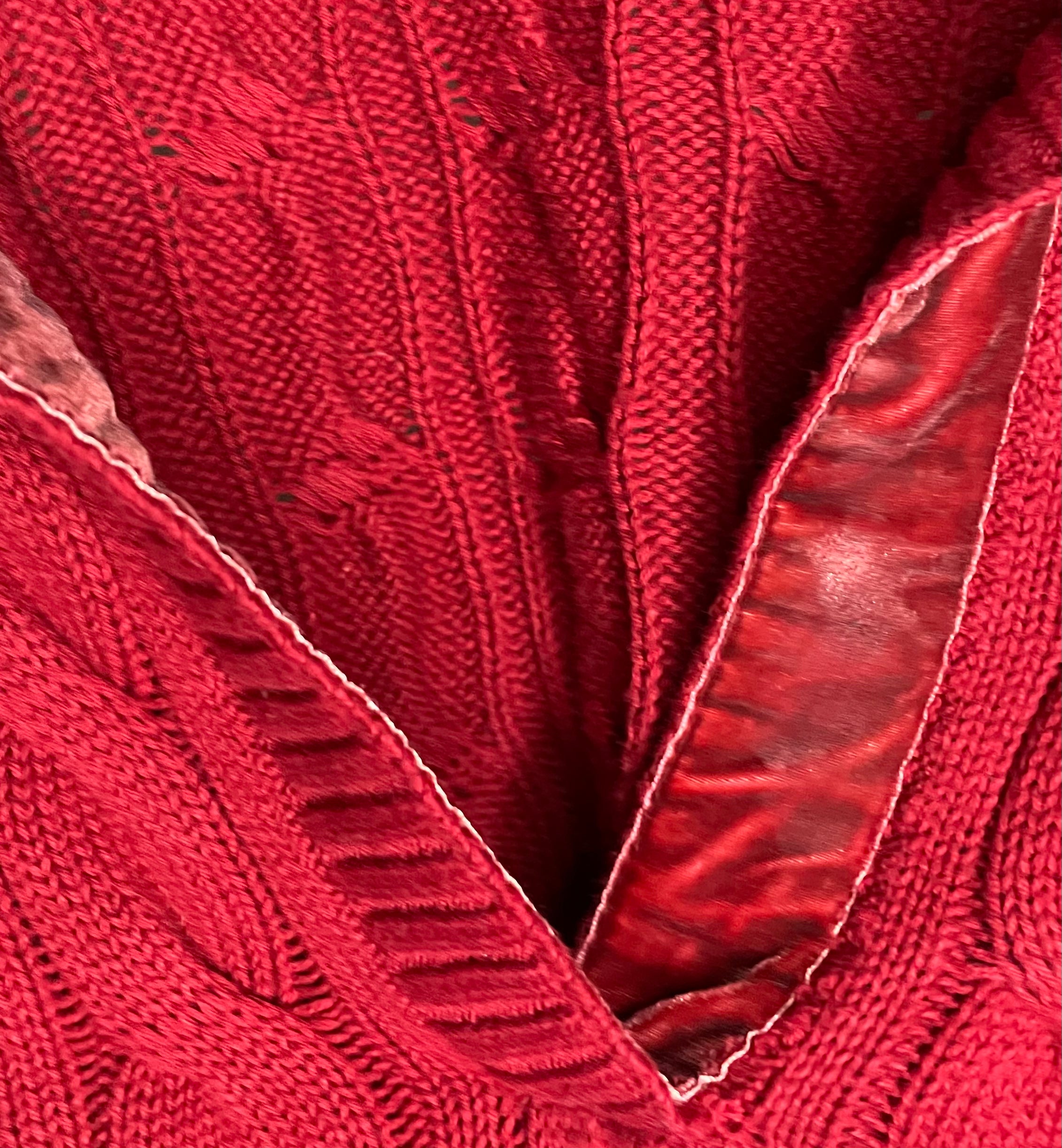Ralph Lauren Vintage Knit Pullover Rot Größe XL