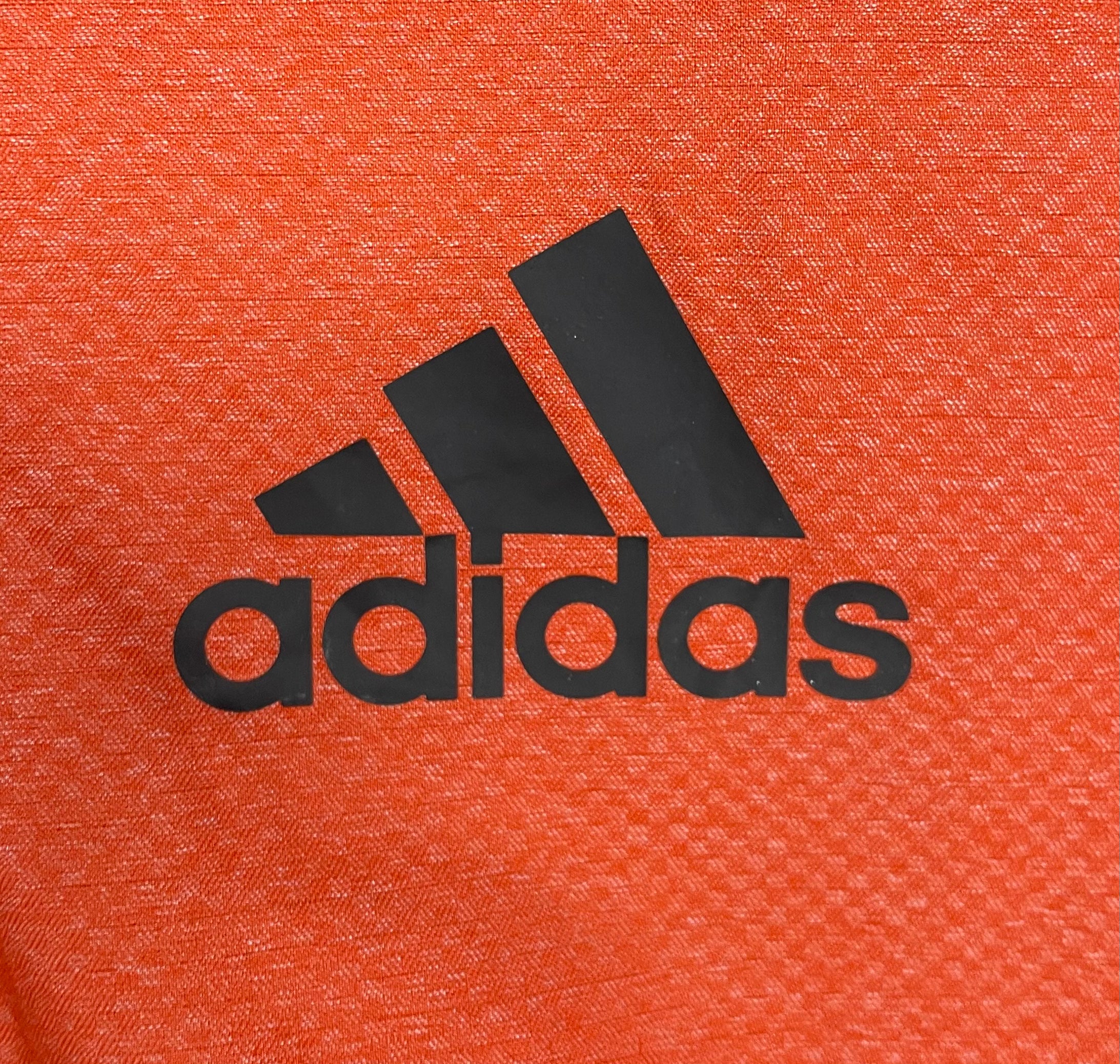 Adidas Laufjacke Orange/Grau Größe M