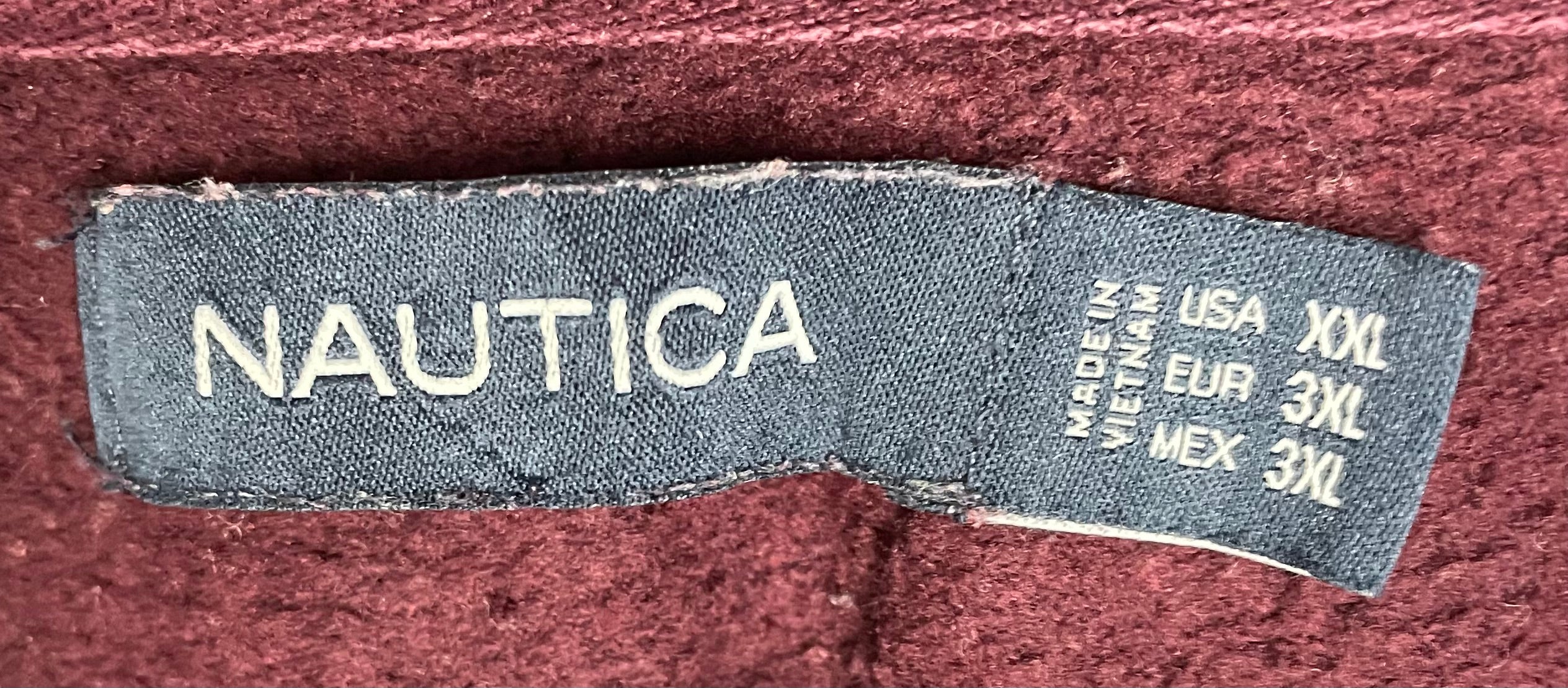 Nautica Vintage Q-Zip Pullover Rot Größe XXL