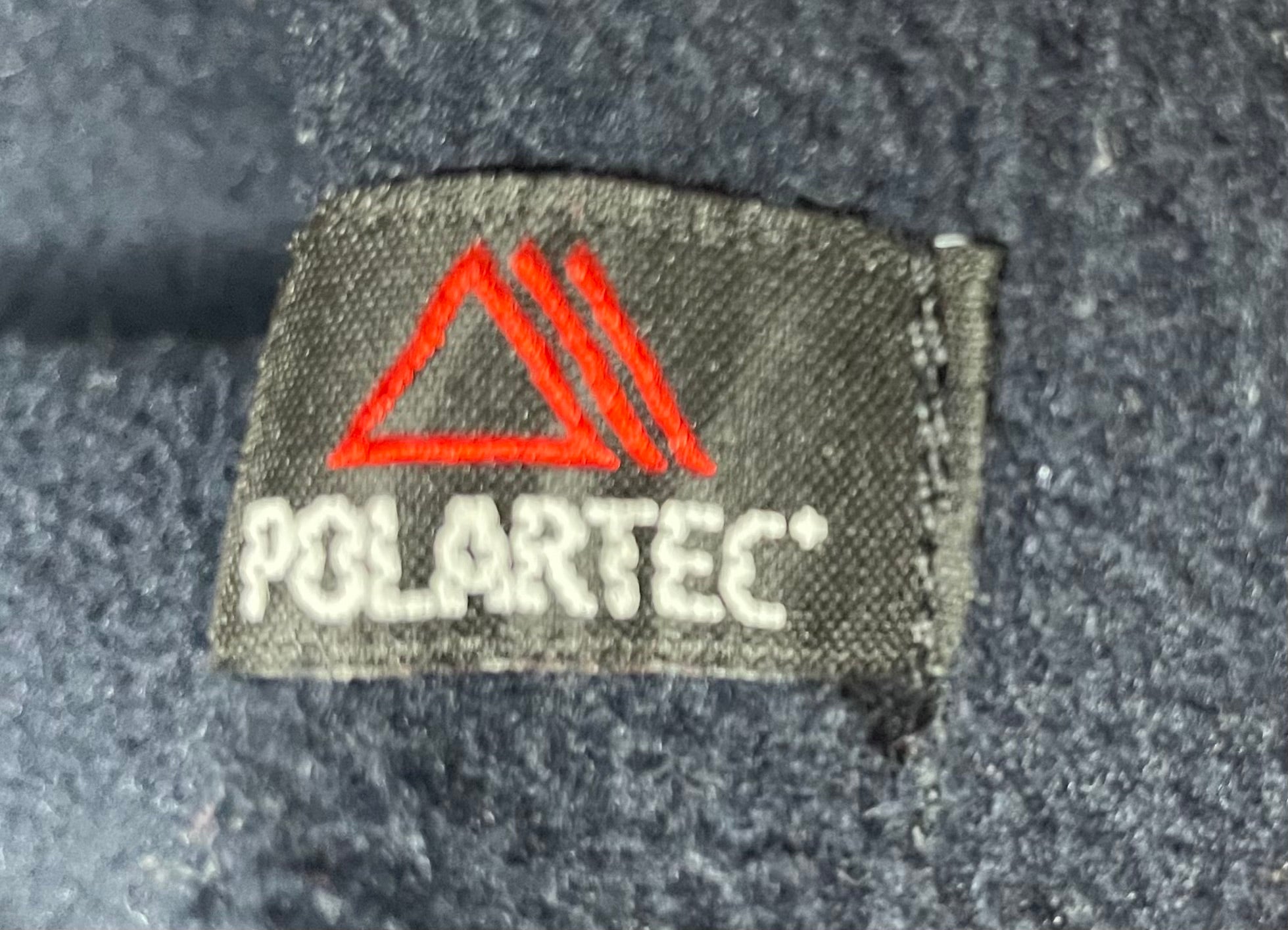 Ralph Lauren Vintage Q-Zip Fleece Pullover Blau Größe L