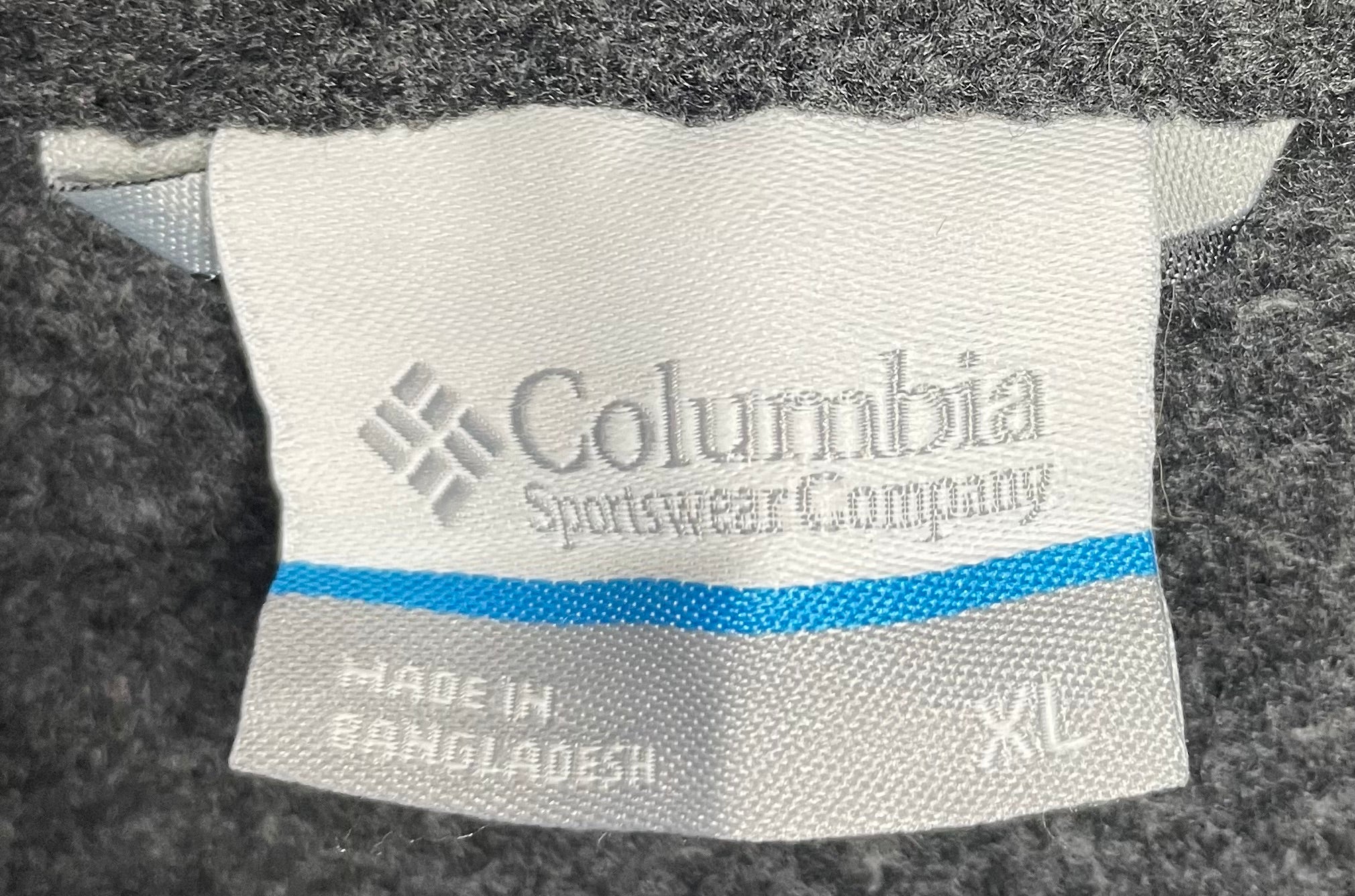 Columbia Vintage Fleece Jacke Grau Größe XL