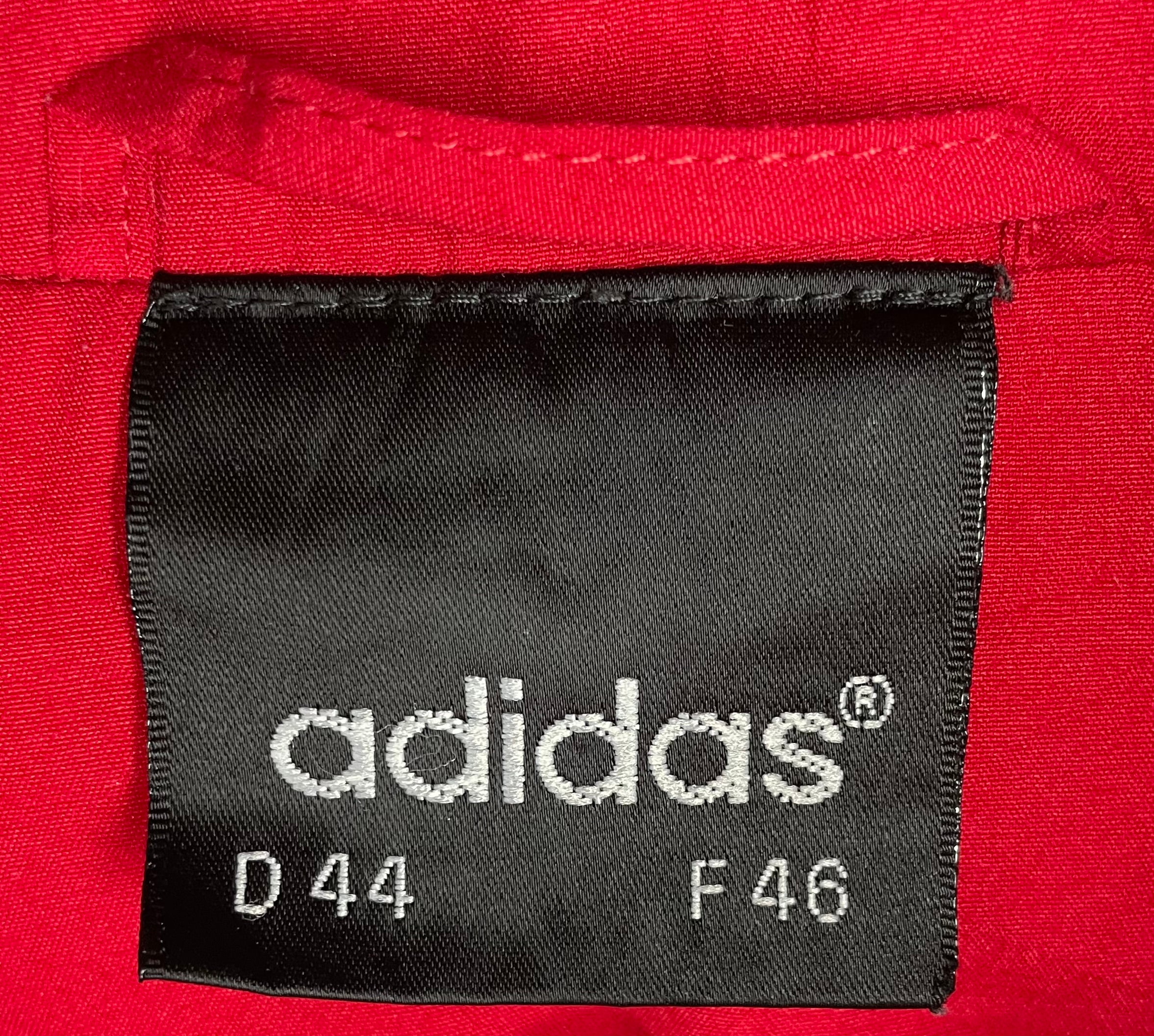 Adidas Vintage Trainingsjacke Rot/Blau Größe L
