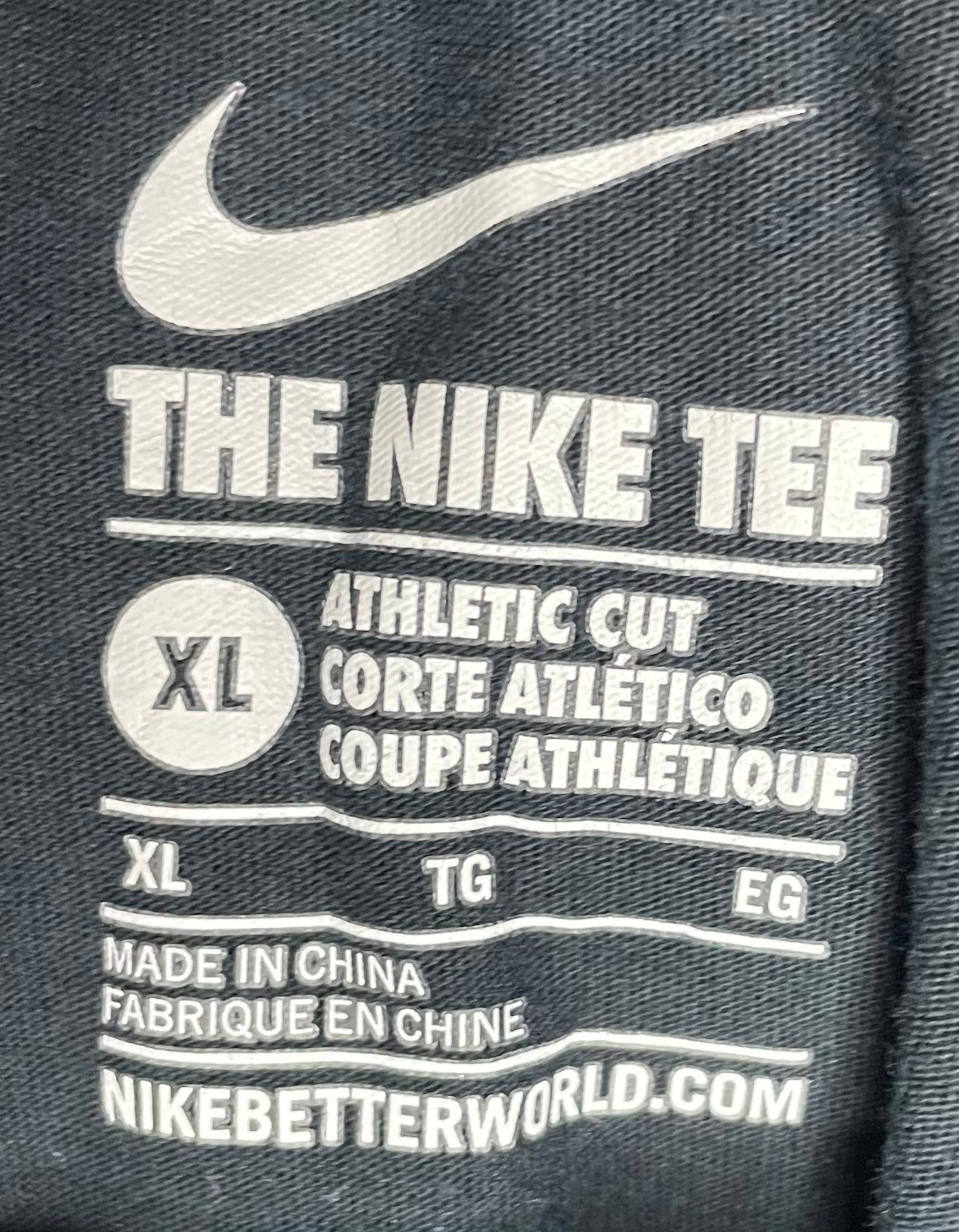 Nike T-Shirt Dunkelblau Größe XL