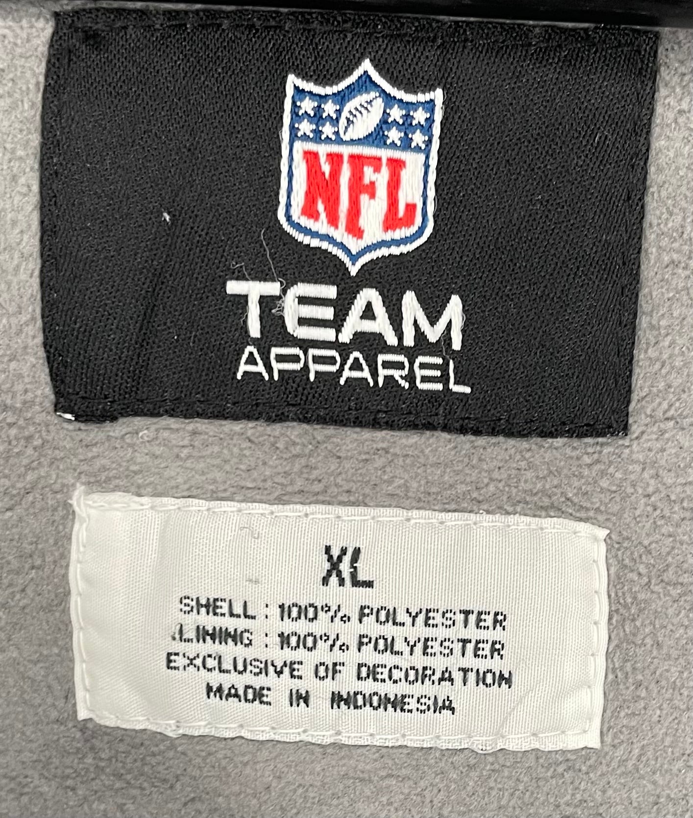 NFL Trainingsjacke New England Patriots Blau/Grau Größe XL
