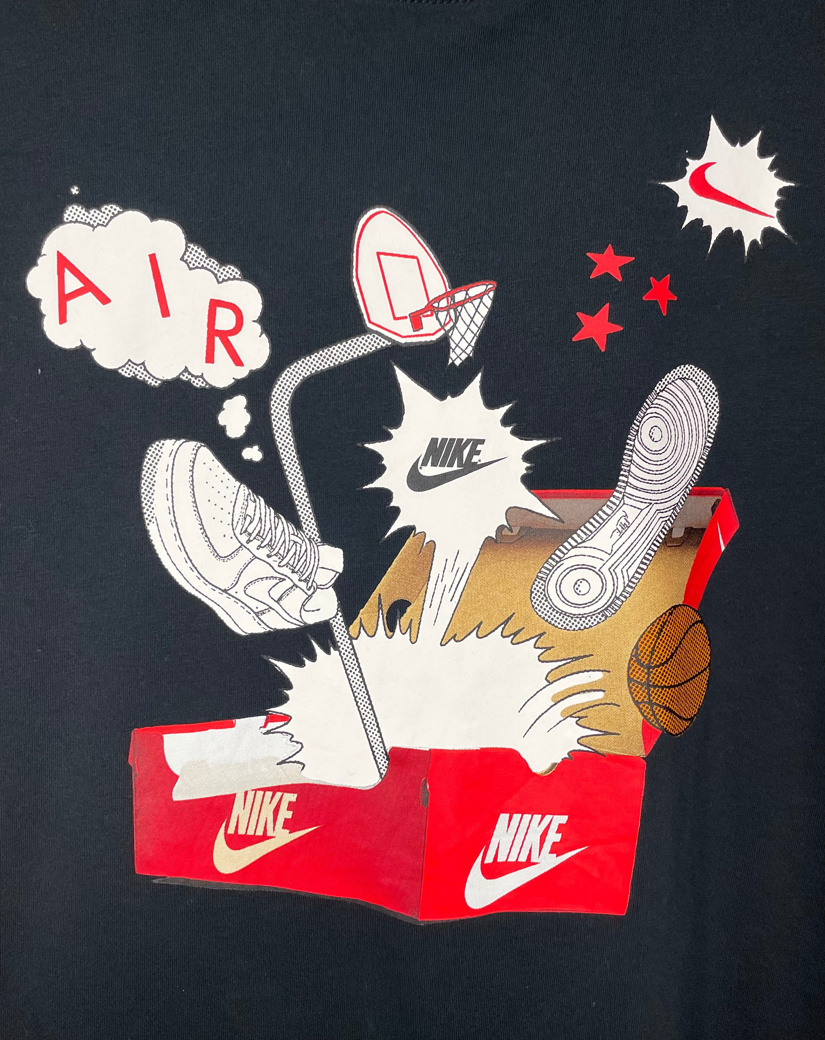 Nike T-Shirt Air-Print Schwarz Größe XL