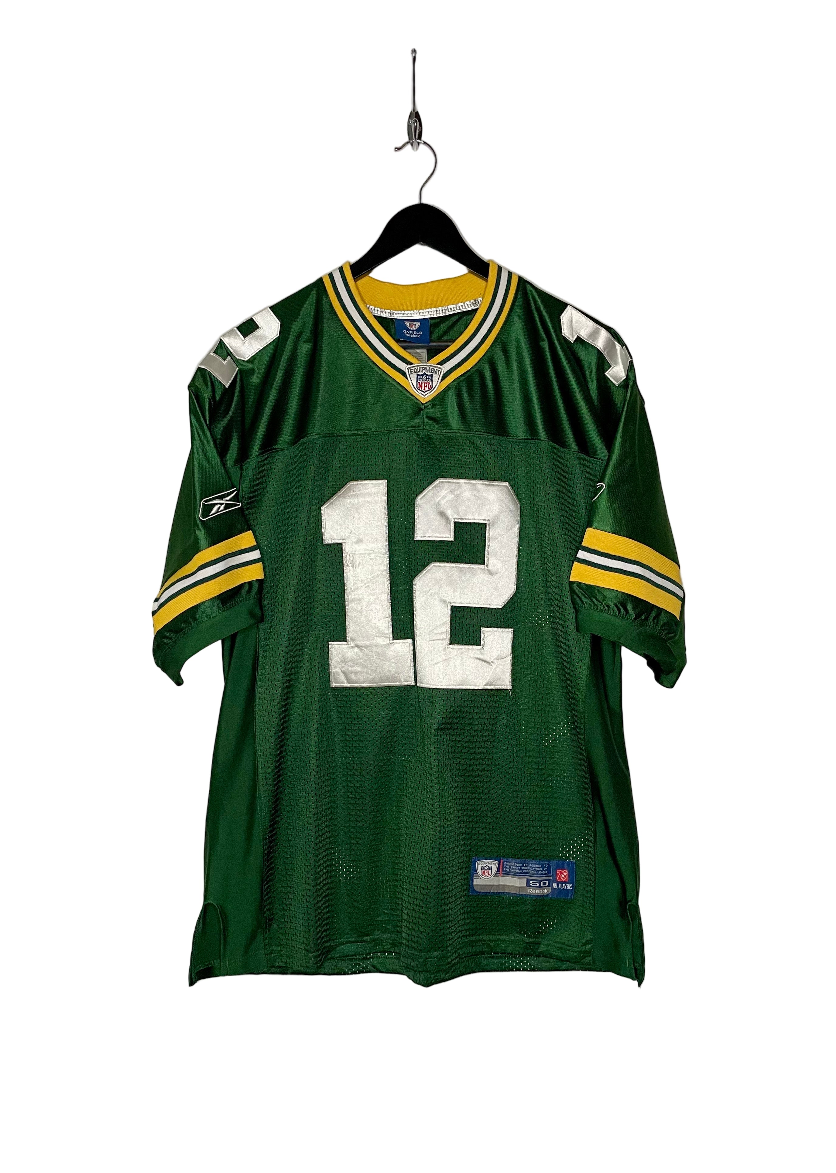 Reebok OnField Jersey Green Bay Packers #12 Aaron Rodgers Grün Größe L