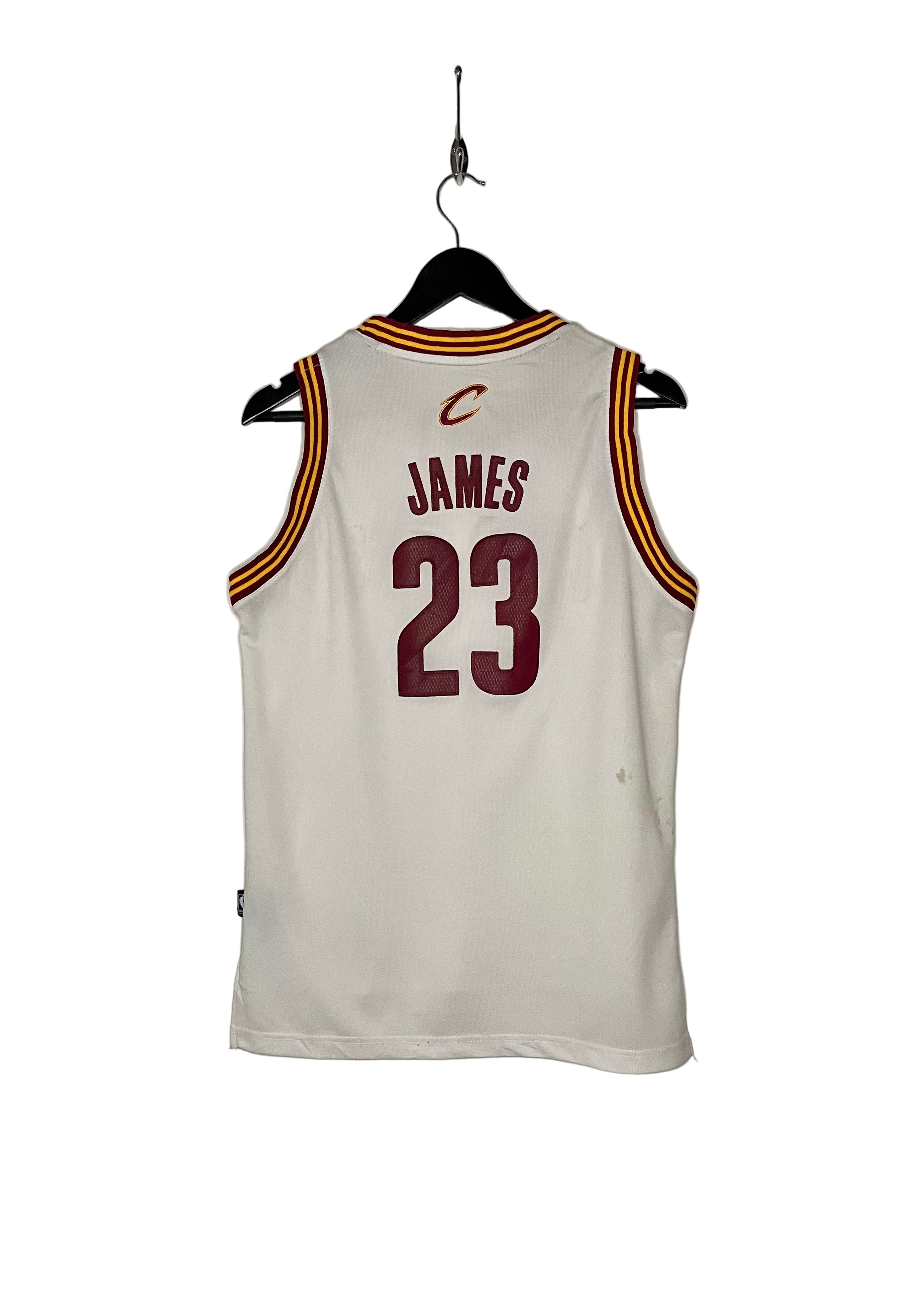 Adidas NBA Cleveland Cavaliers Jersey #23 LeBron James Weiß Größe L Kinder