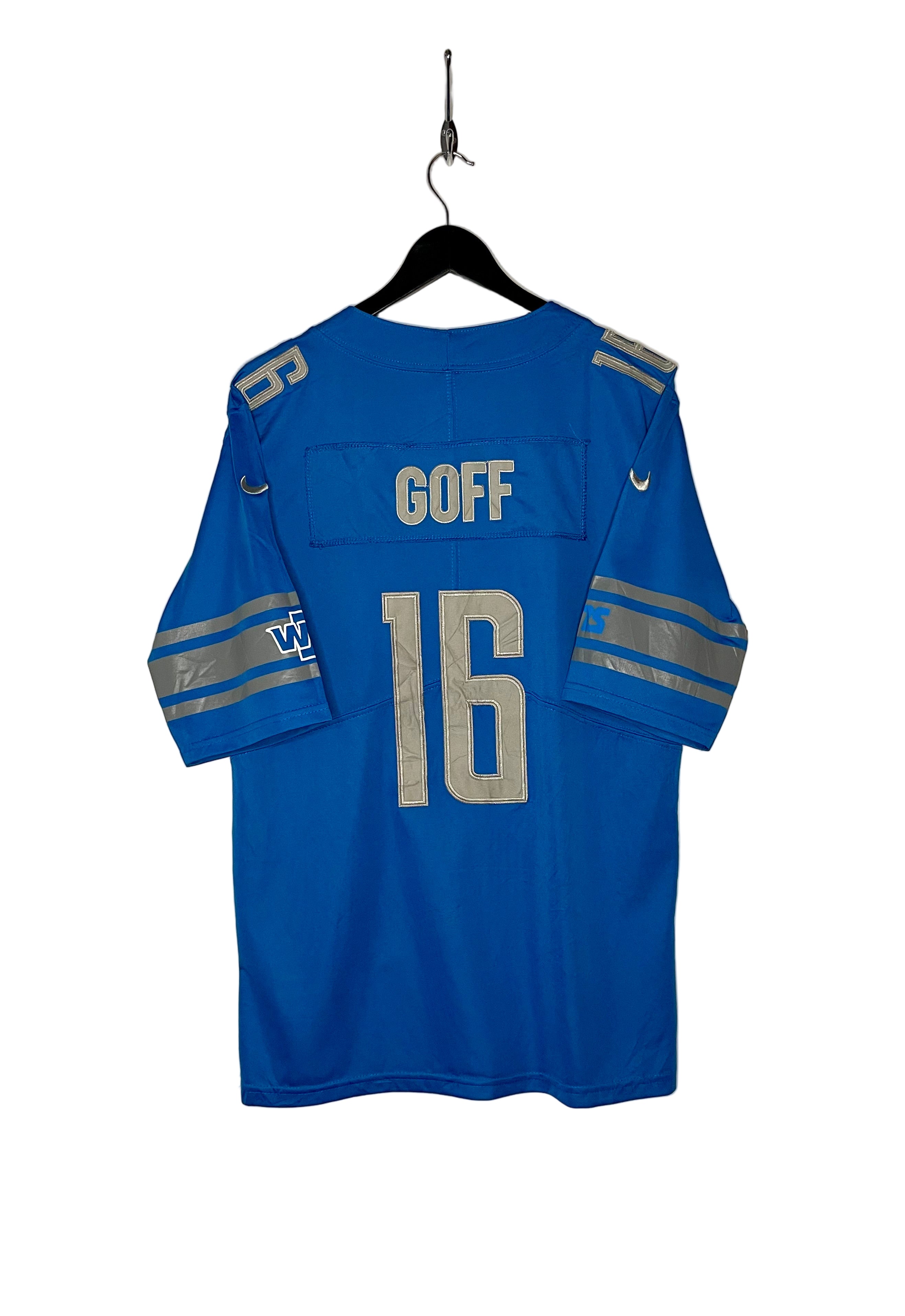 Nike OnField Detroit Lions Jersey #16 Jared Goff Light Blue Größe M