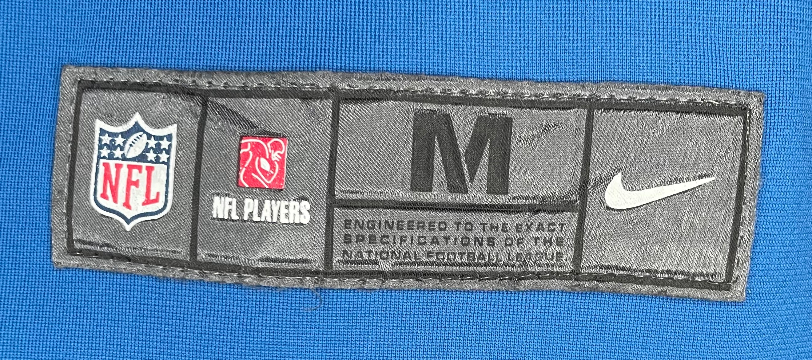 Nike OnField Detroit Lions Jersey #16 Jared Goff Light Blue Größe M