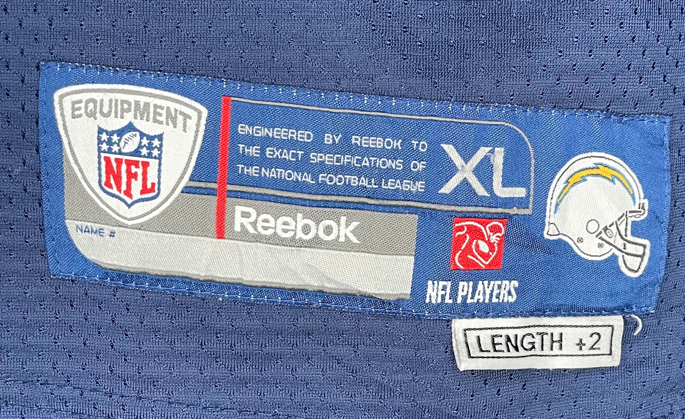 Reebok OnField San Diego Chargers Jersey #17 Philip Rivers Blau Größe XL