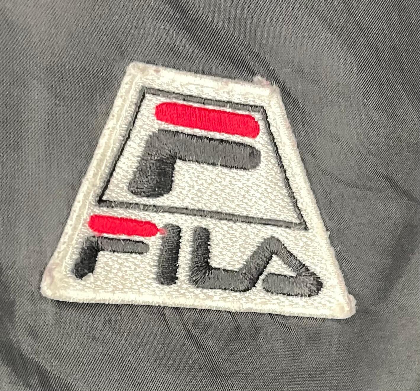 FILA Vintage Windbreaker Schwarz Größe L