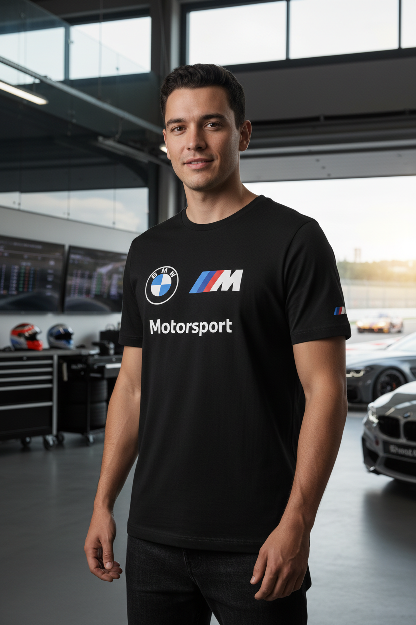 Puma BMW M Motorsport T-Shirt Schwarz Größe XL