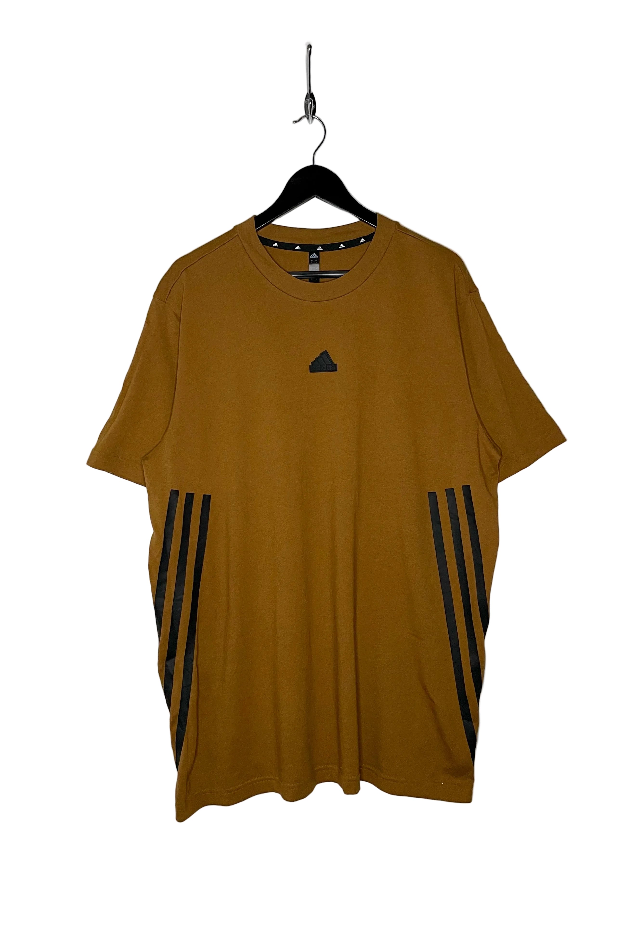 Adidas Oversize T-Shirt Gold/Schwarz Größe L