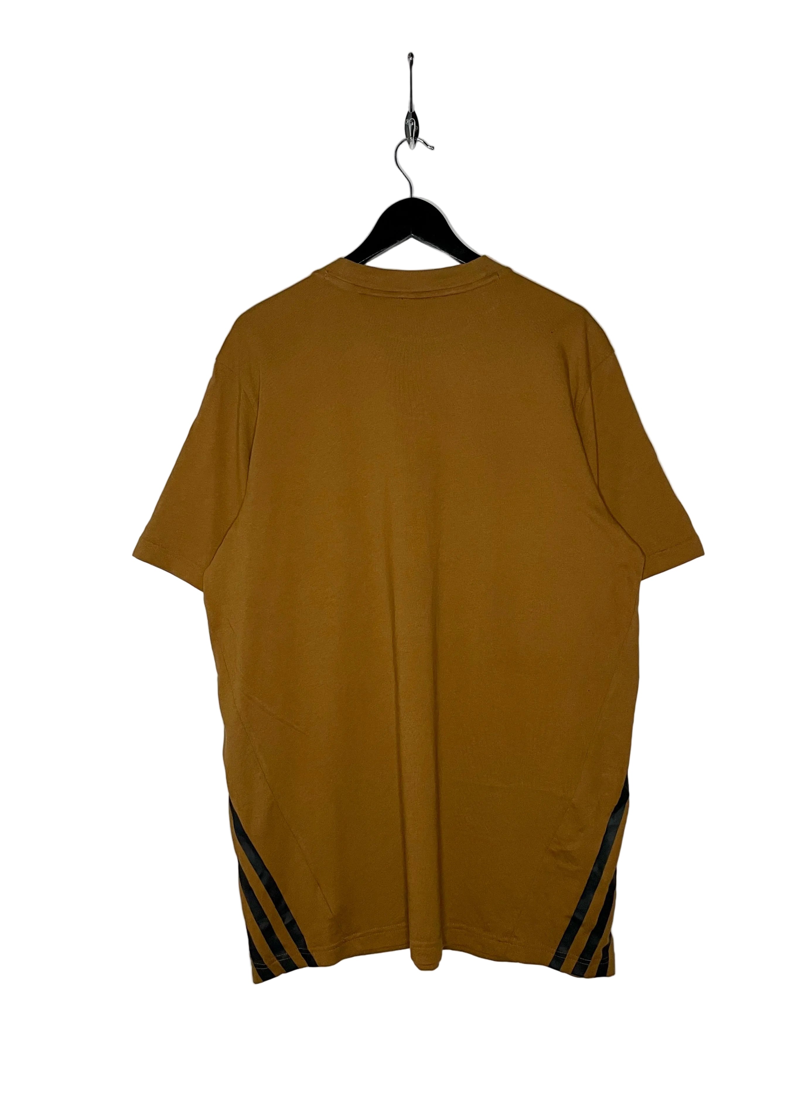 Adidas Oversize T-Shirt Gold/Schwarz Größe L