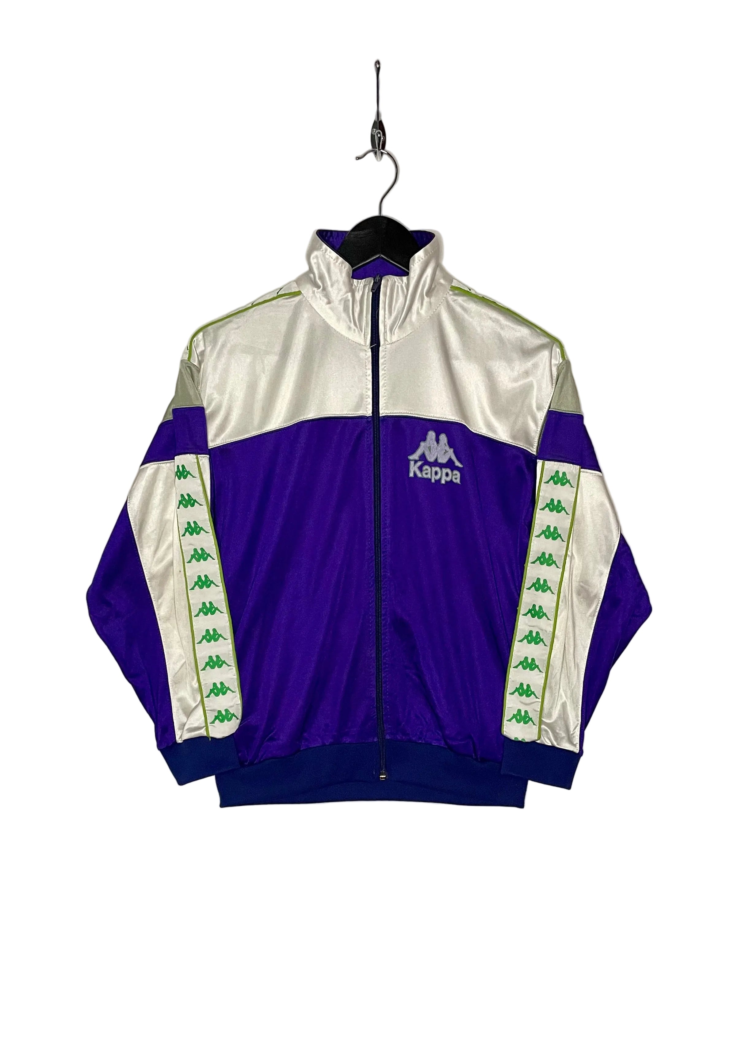 Kappa Vintage Trainingsjacke Lila/Weiß Größe XS