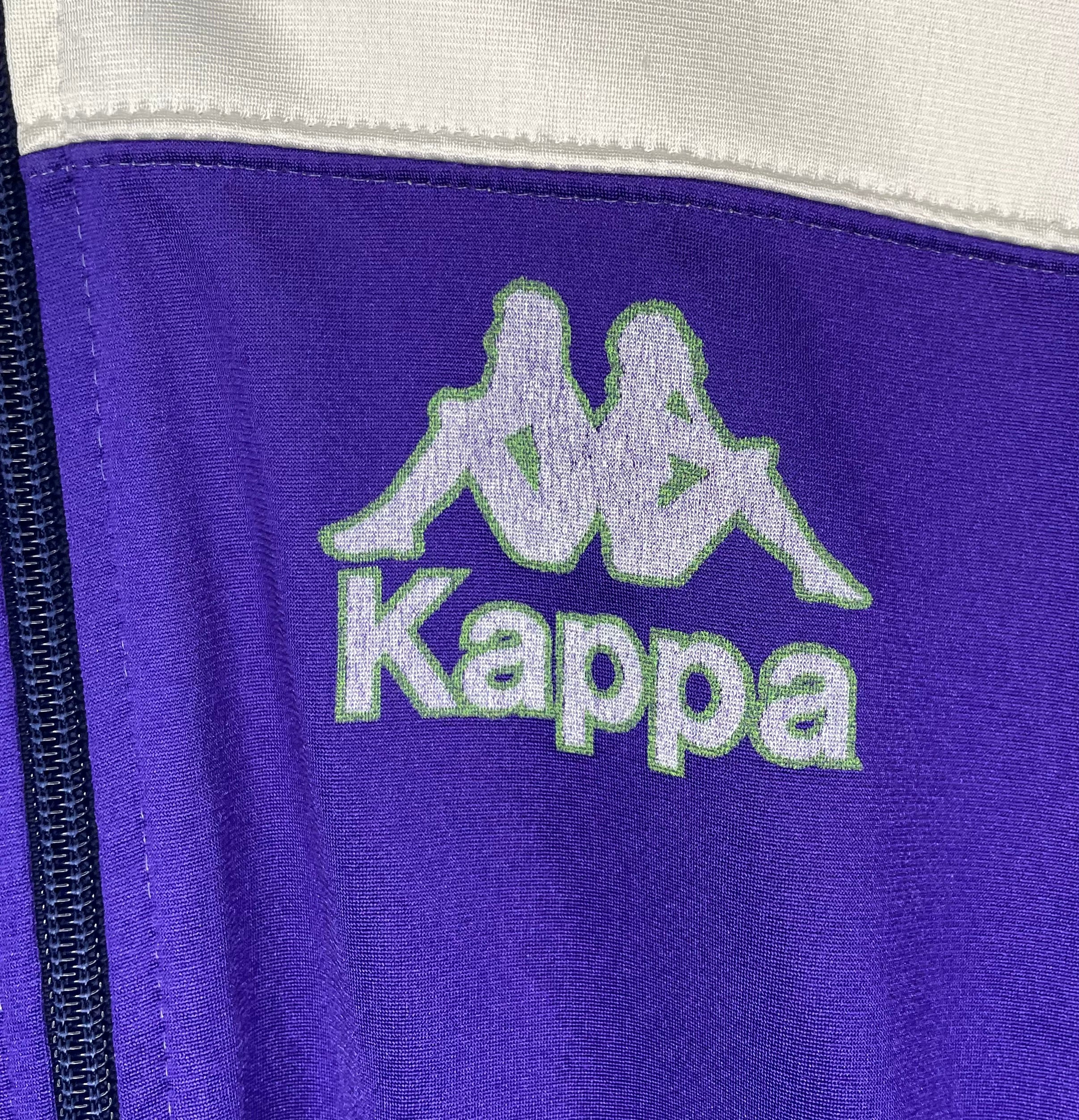 Kappa Vintage Trainingsjacke Lila/Weiß Größe XS
