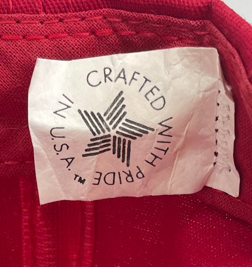 Vintage Snapback USA United We Stand Rot One Size