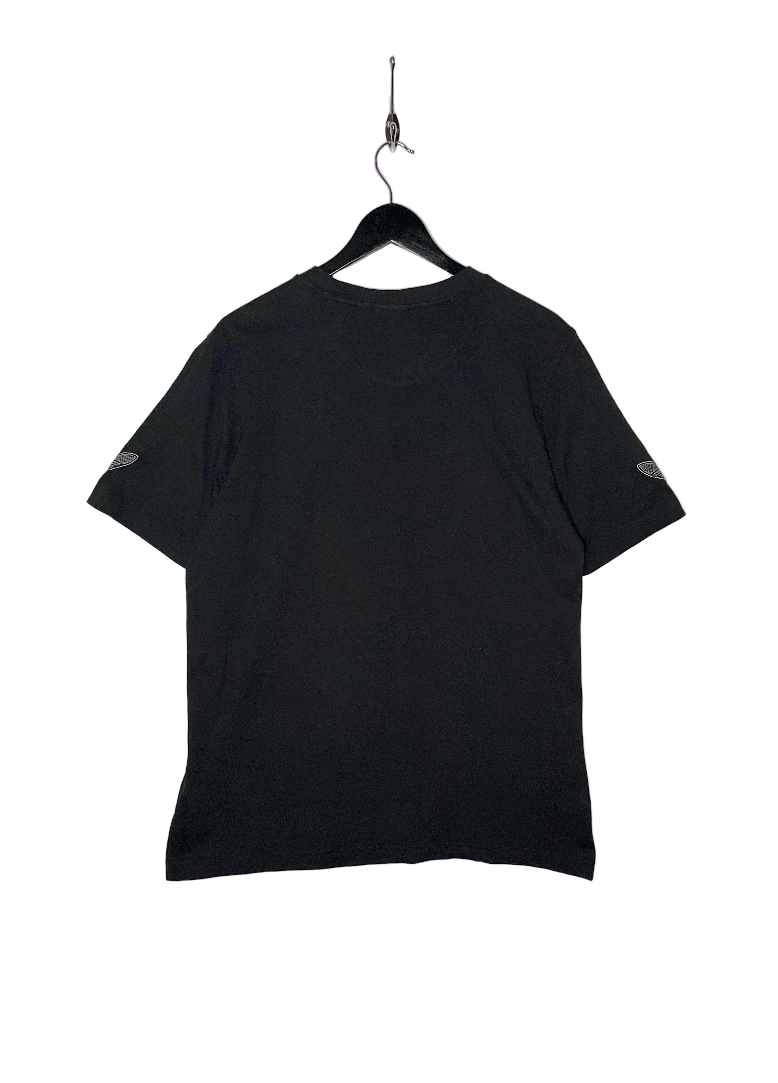 Adidas Vintage T-Shirt Logoprint Schwarz Größe M