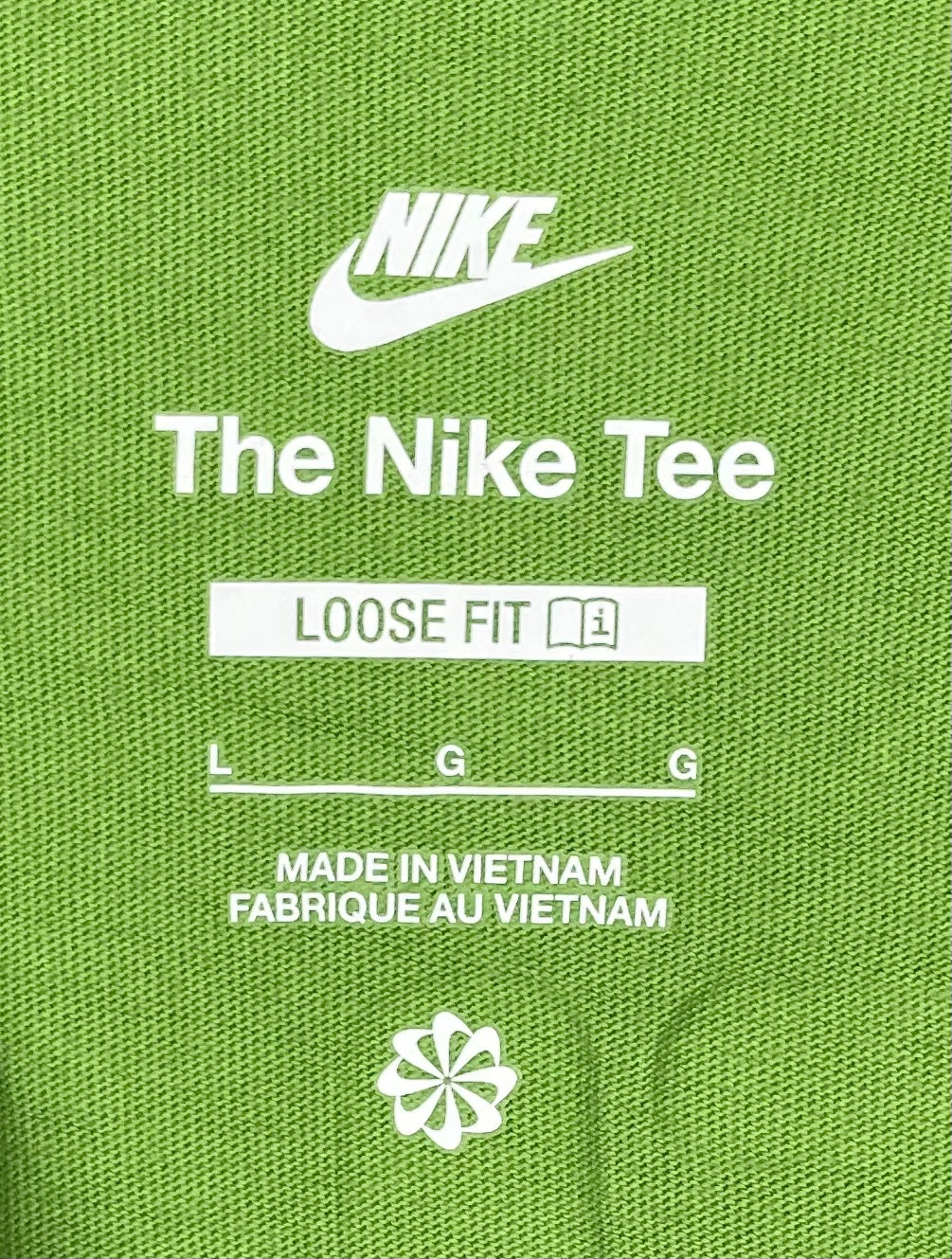 Nike T-Shirt Loose Fit Beflockt Größe L