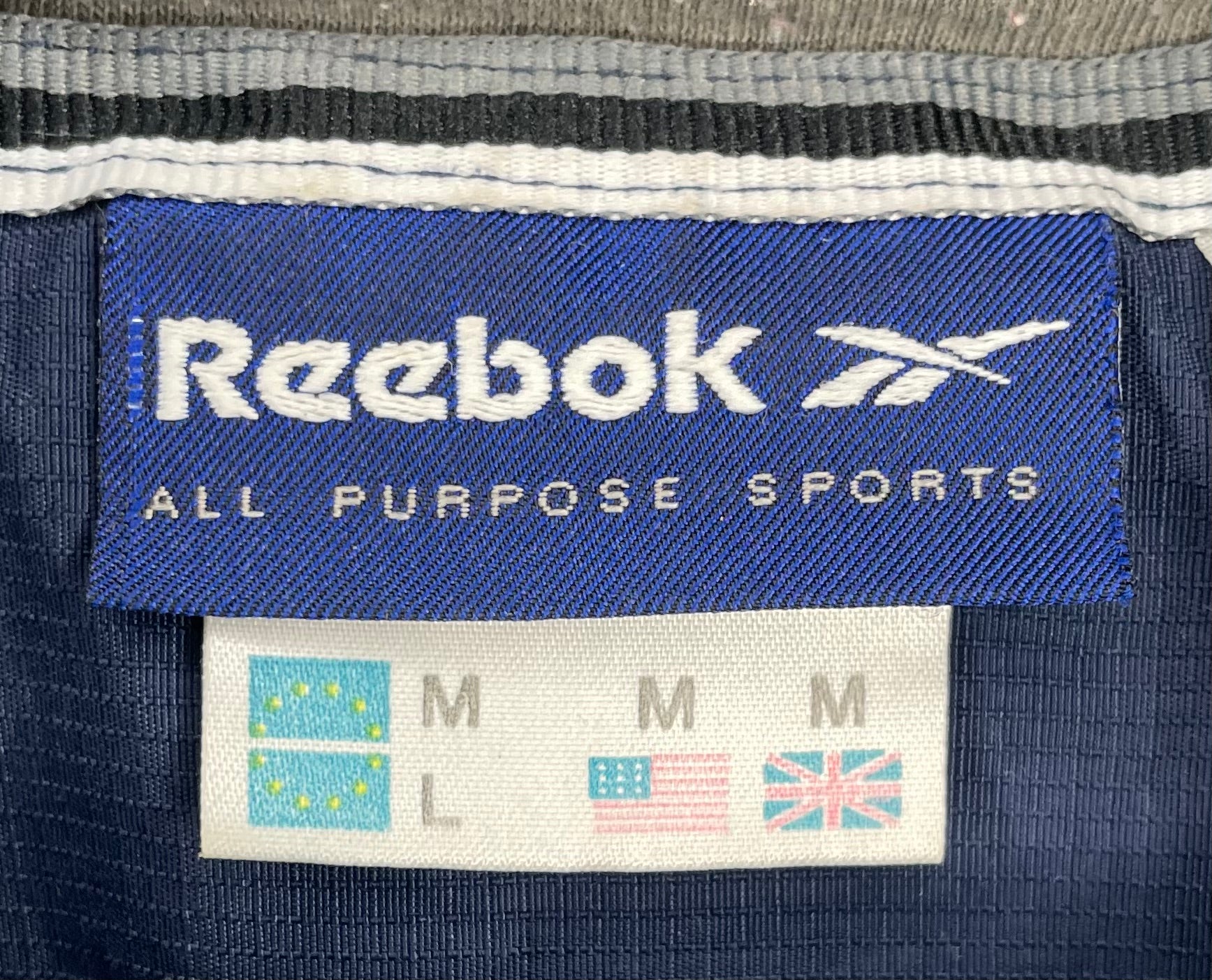 Reebok Vintage Trainingsjacke Blau Größe M