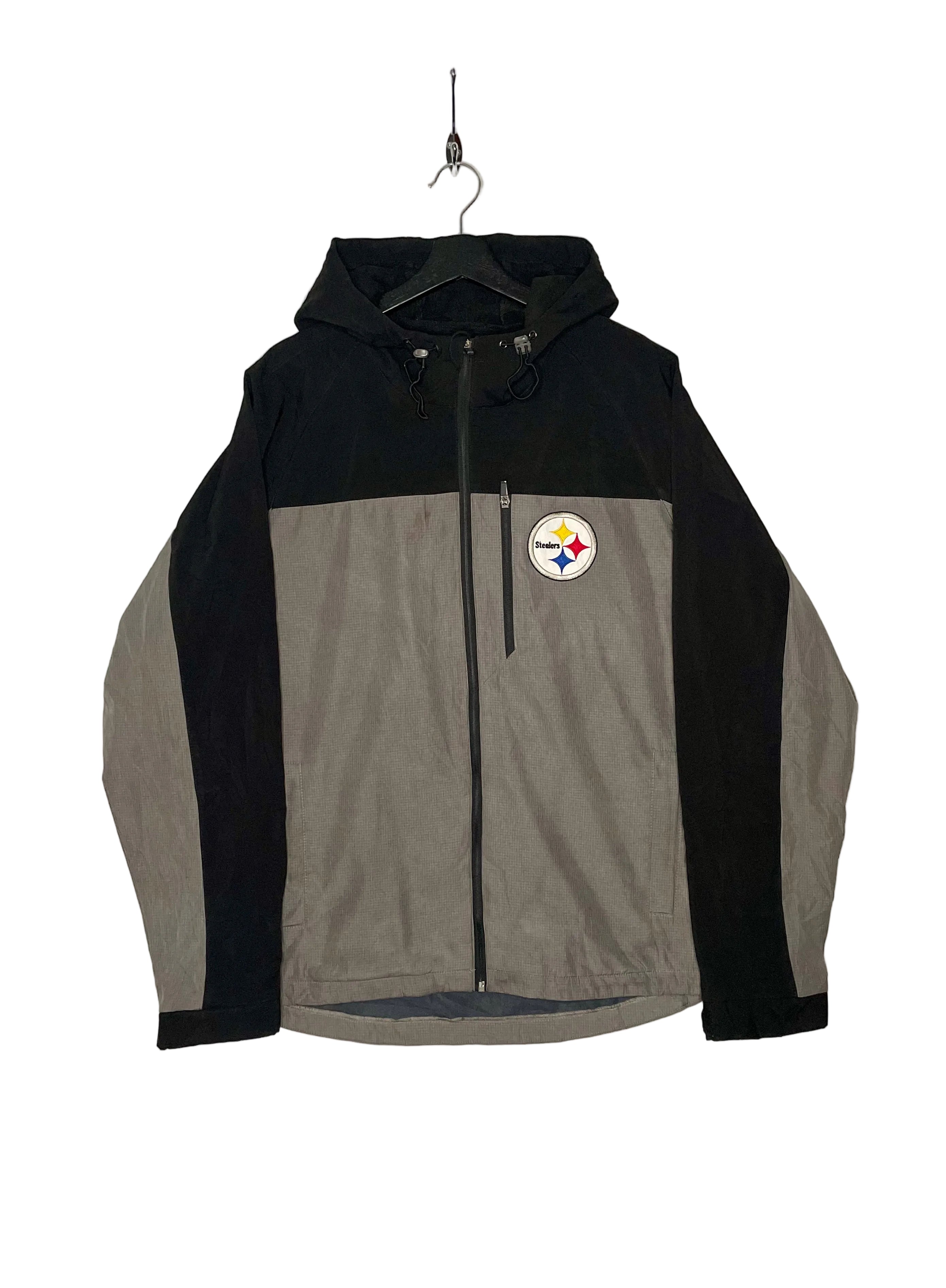NFL Sofshell Jacke Pittsburgh Steelers Grau/Schwarz Größe L