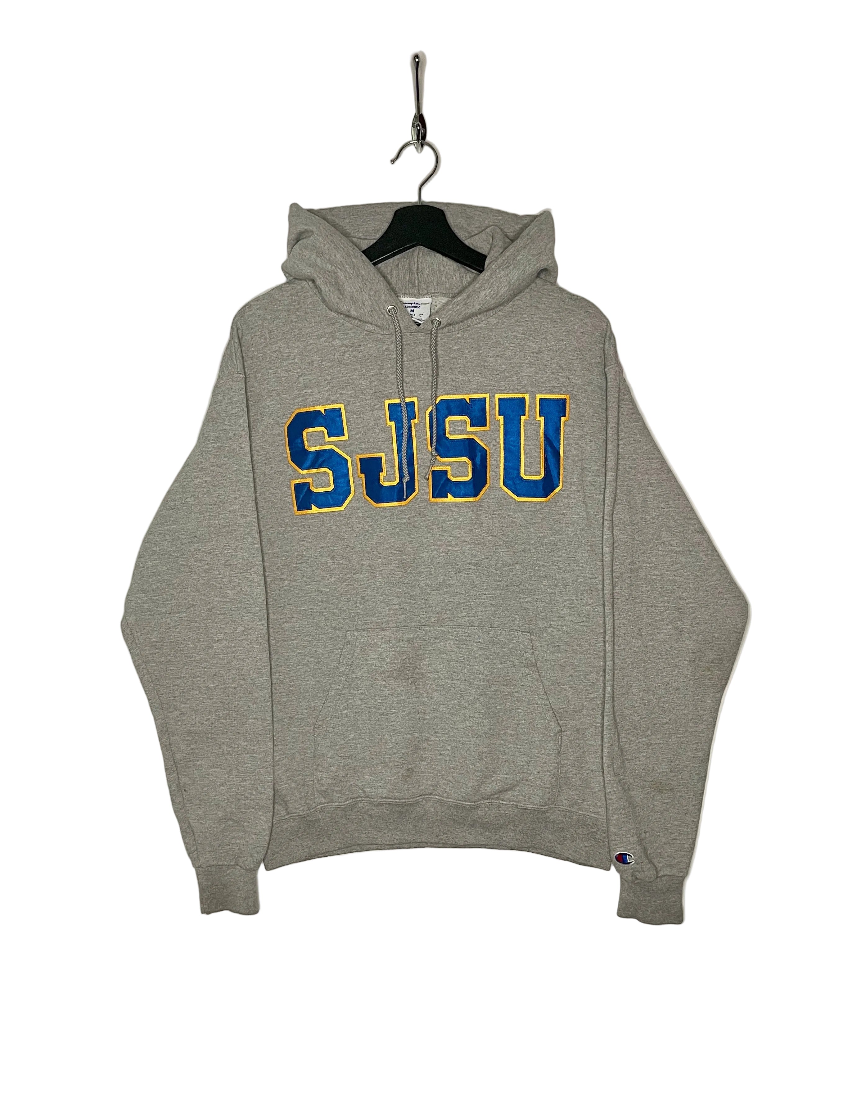 Champion Vintage San Jose University Hoodie Grau Größe M