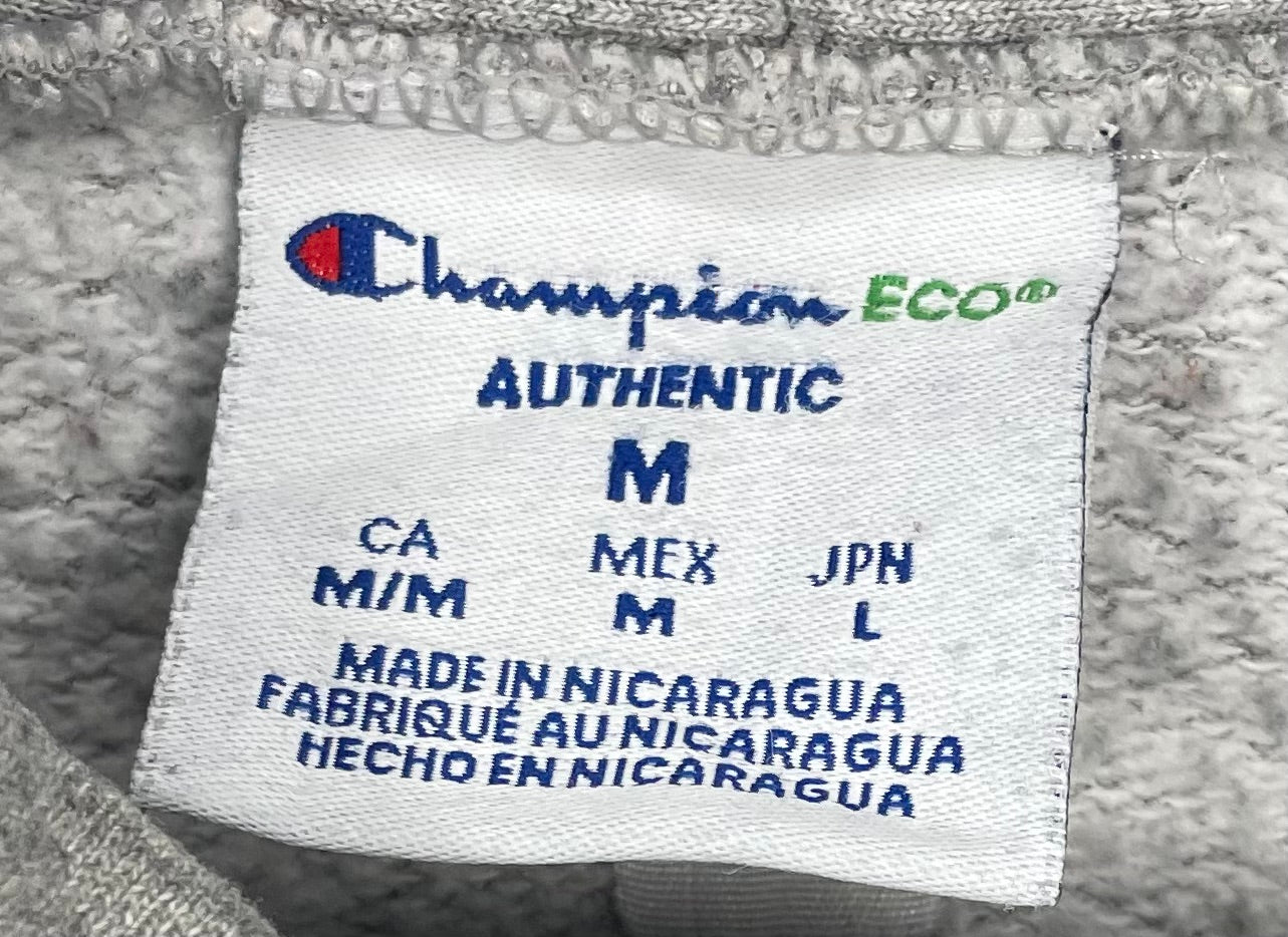 Champion Vintage San Jose University Hoodie Grau Größe M