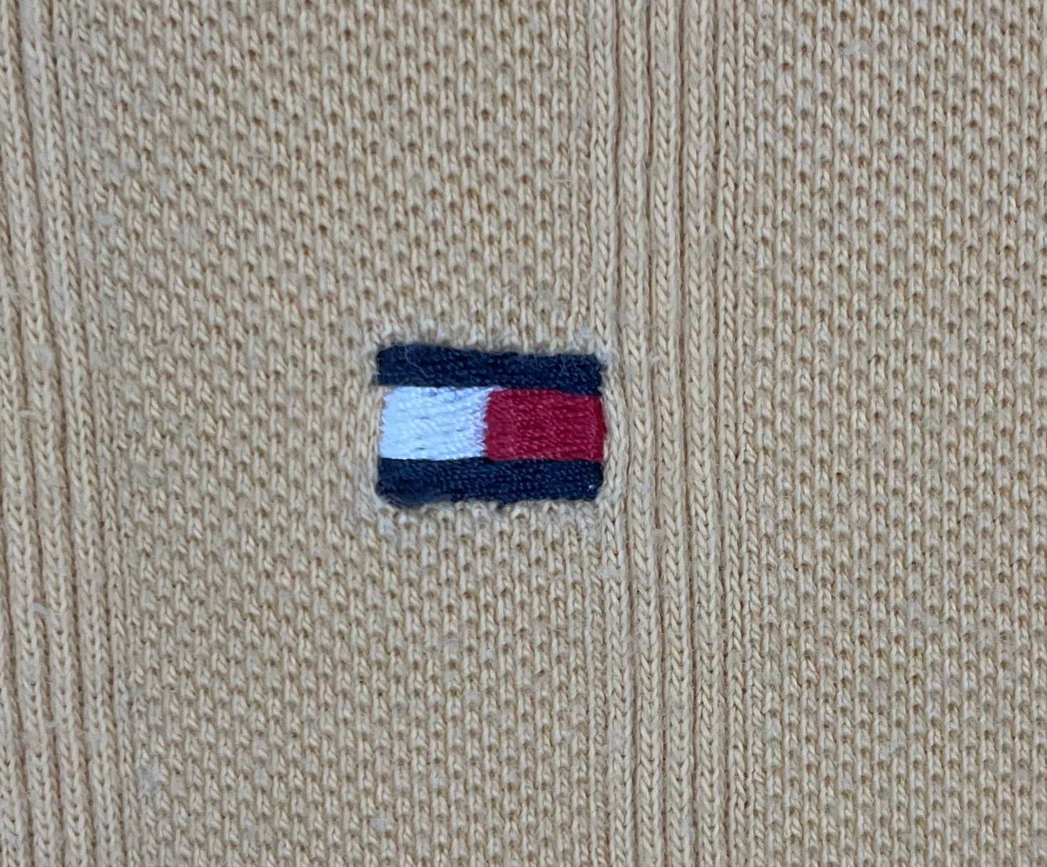 Tommy Hilfiger Vintage V-Neck Pullover Gelb Größe XL