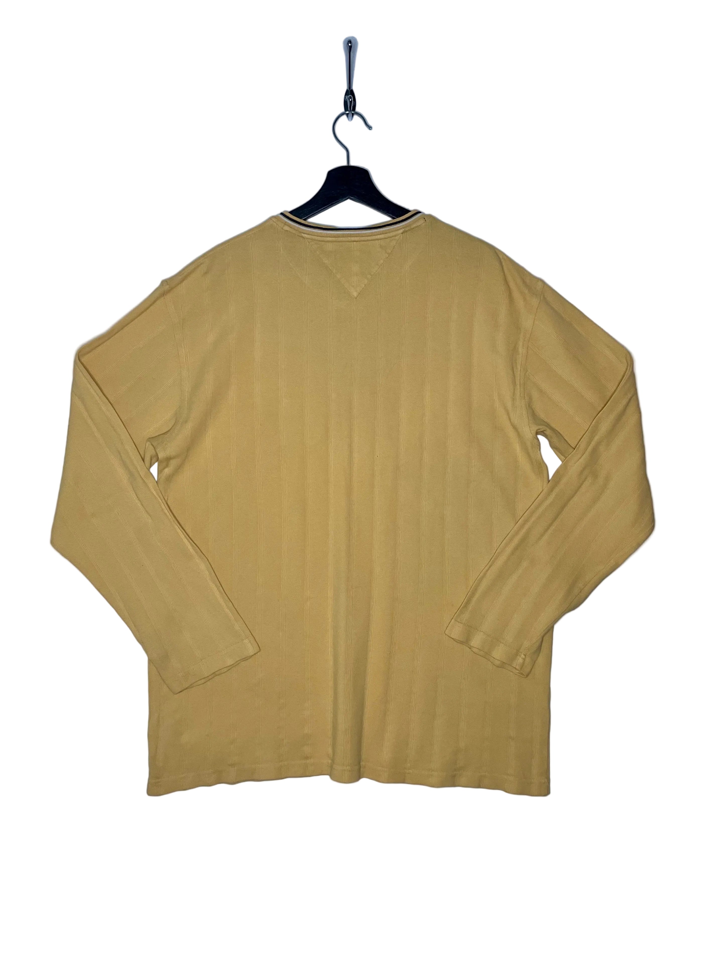 Tommy Hilfiger Vintage V-Neck Pullover Gelb Größe XL
