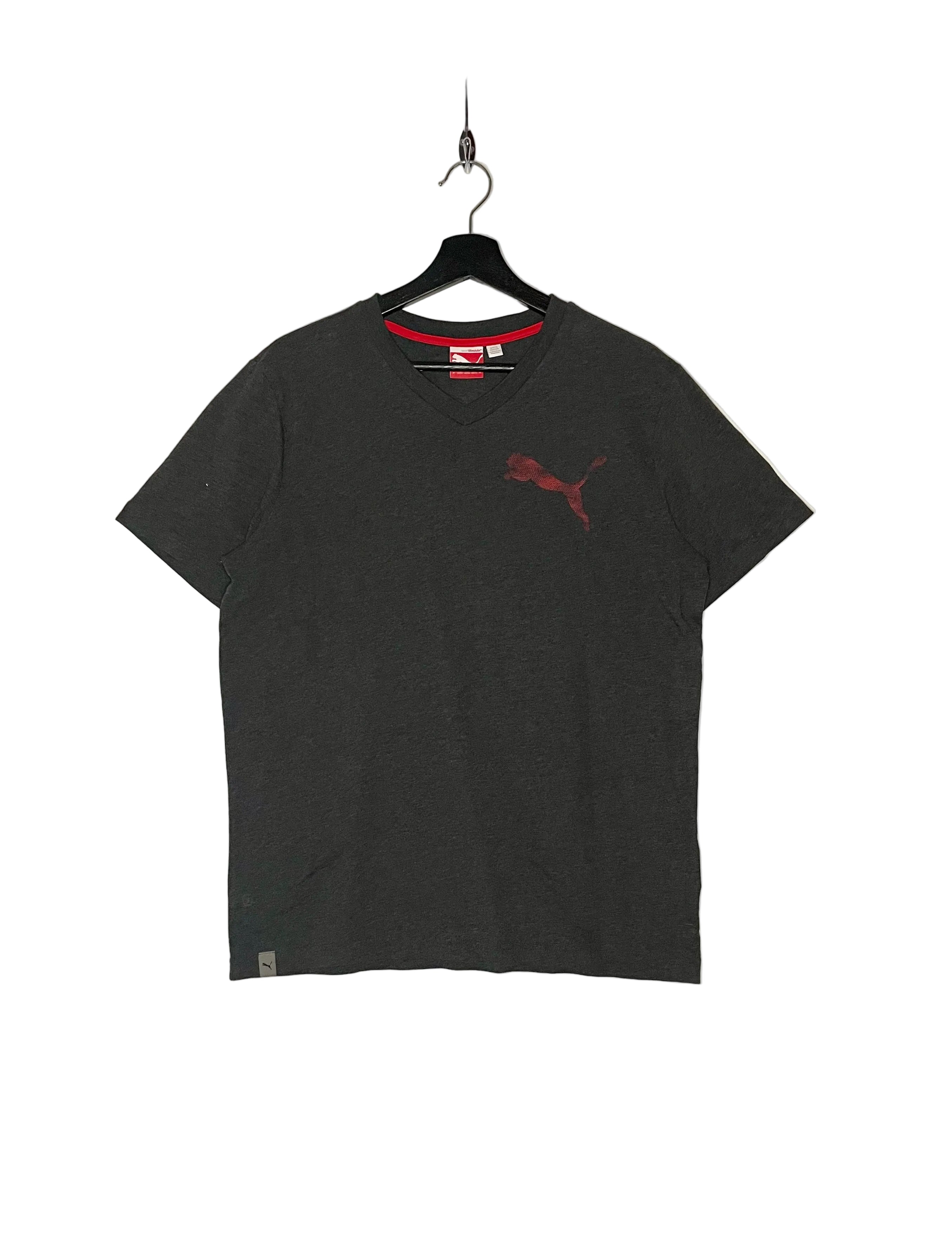 Puma T-Shirt Logoprint Grau Größe M