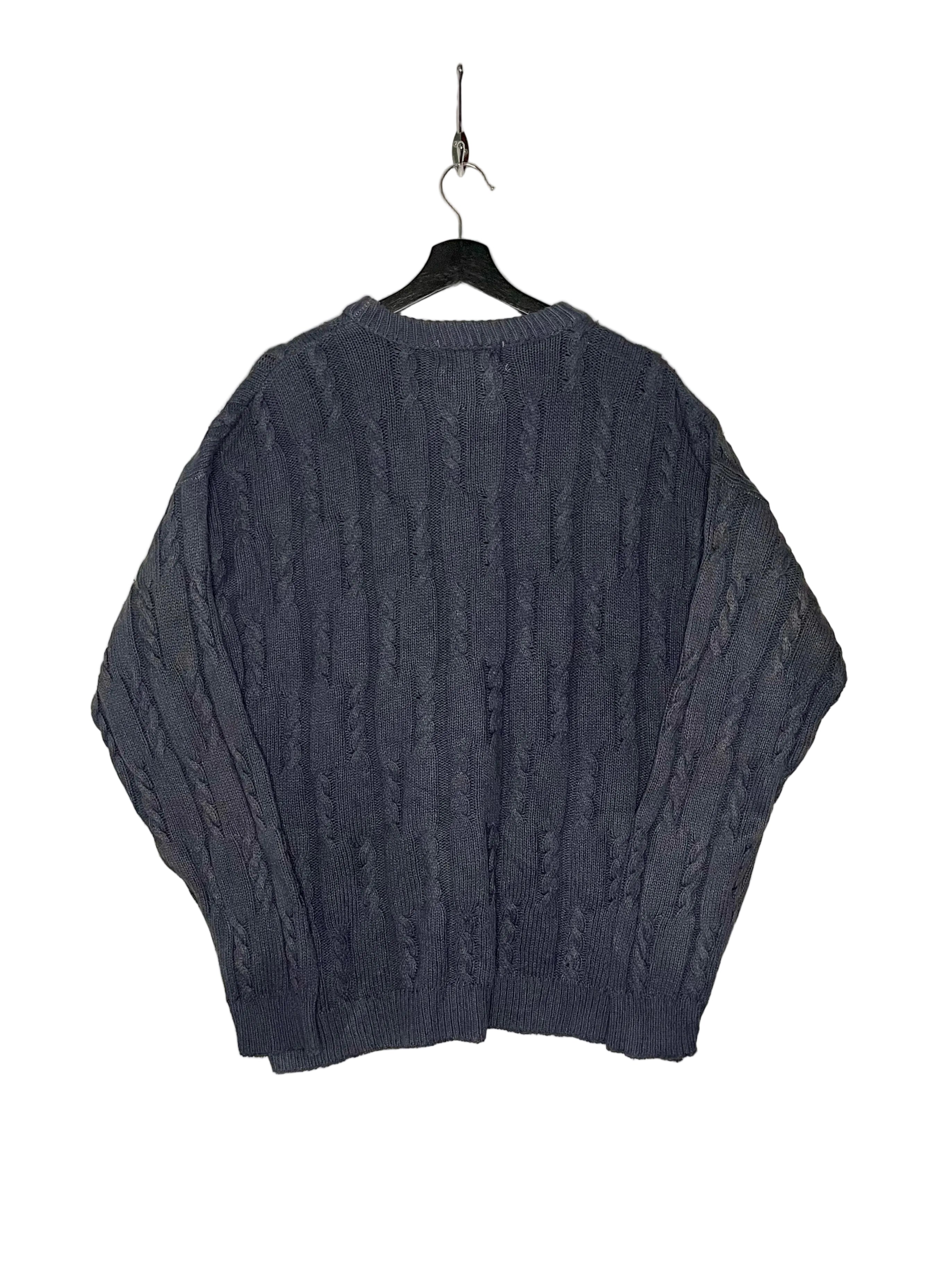 Chaps Vintage Knit Pullover Blau Größe L
