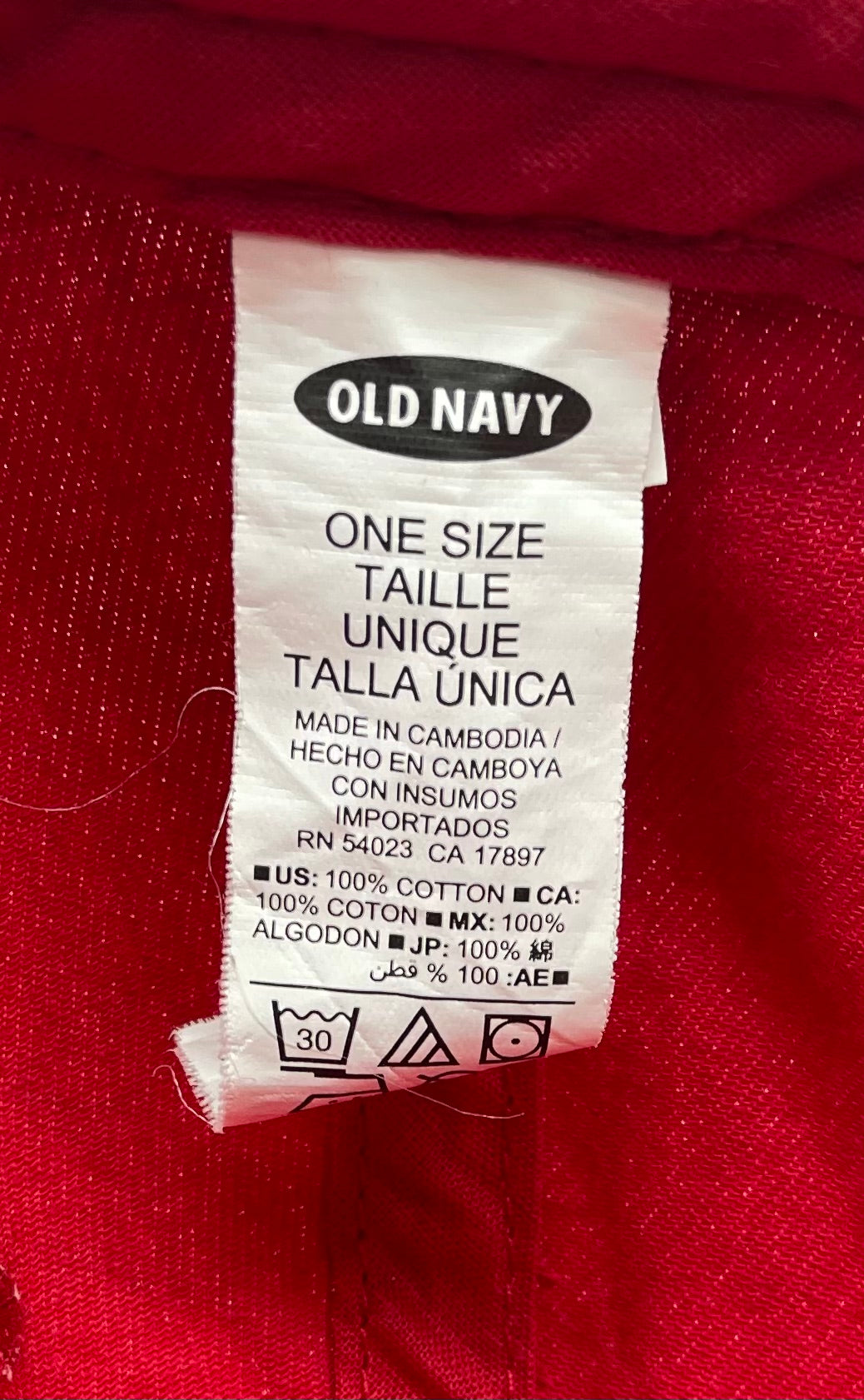 Old Navy Snapback USA Flagge Rot One Size