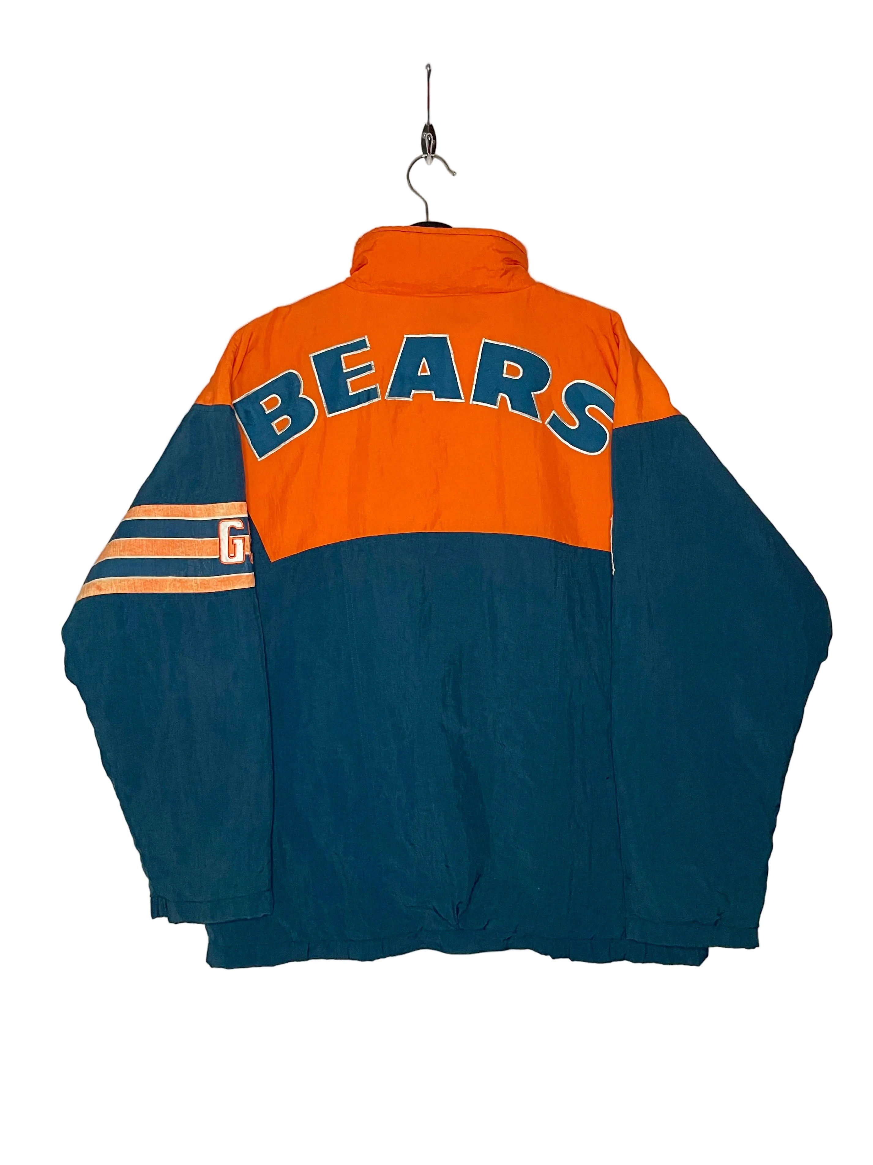 Vintage Apex One Chicago Bears NFL Windbreaker / Winterjacke Größe XL