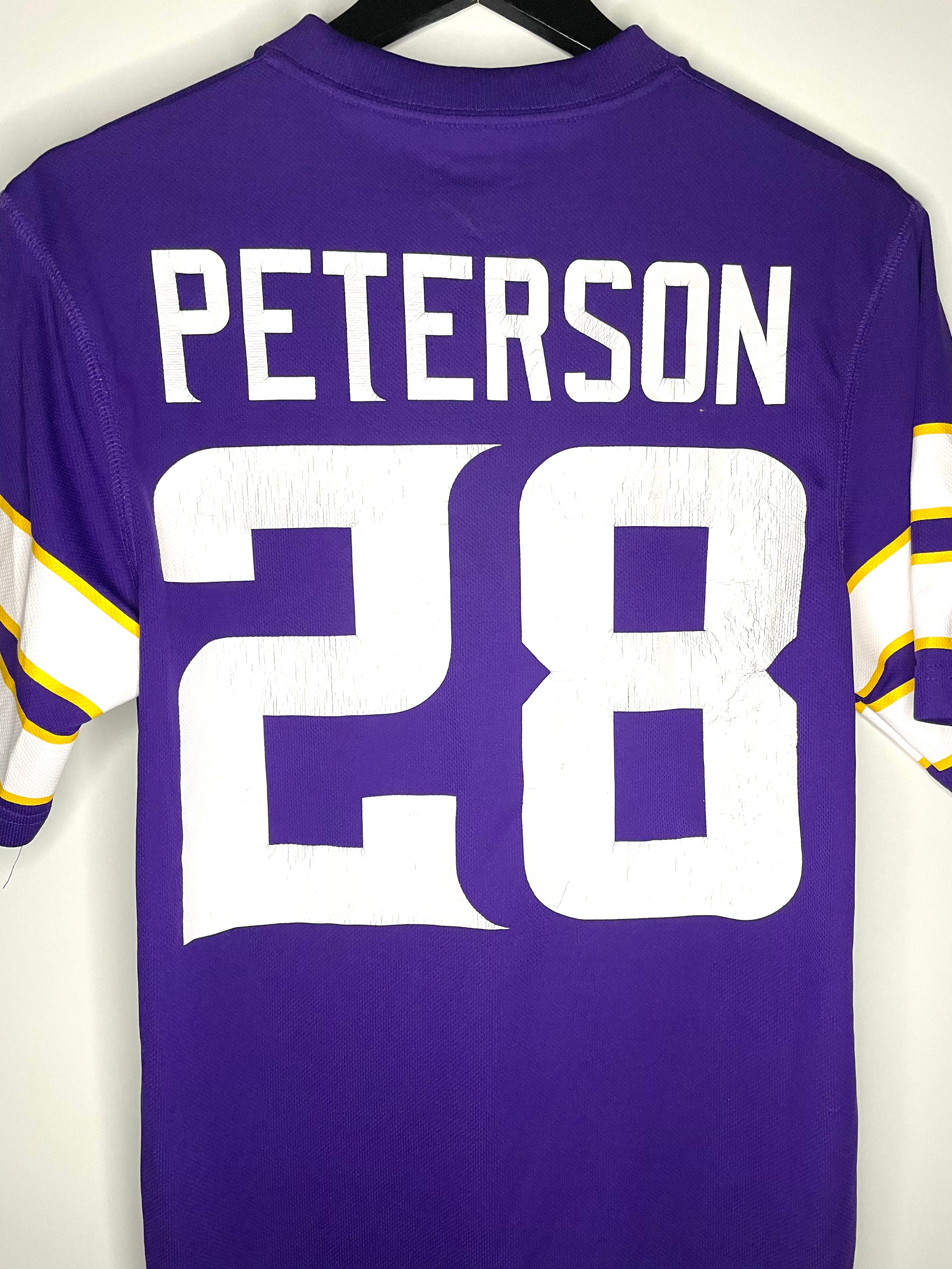 NFL Jersey Vikings Peterson Lila/Weiß Größe S