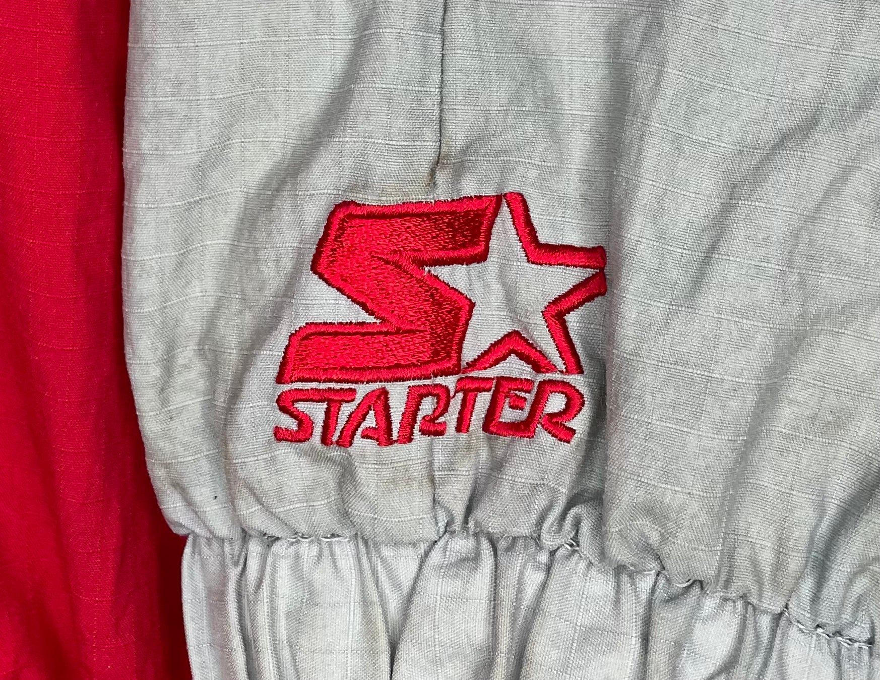 Vintage Starter Ohio State Buckeyes Windbreaker Rot Größe XL