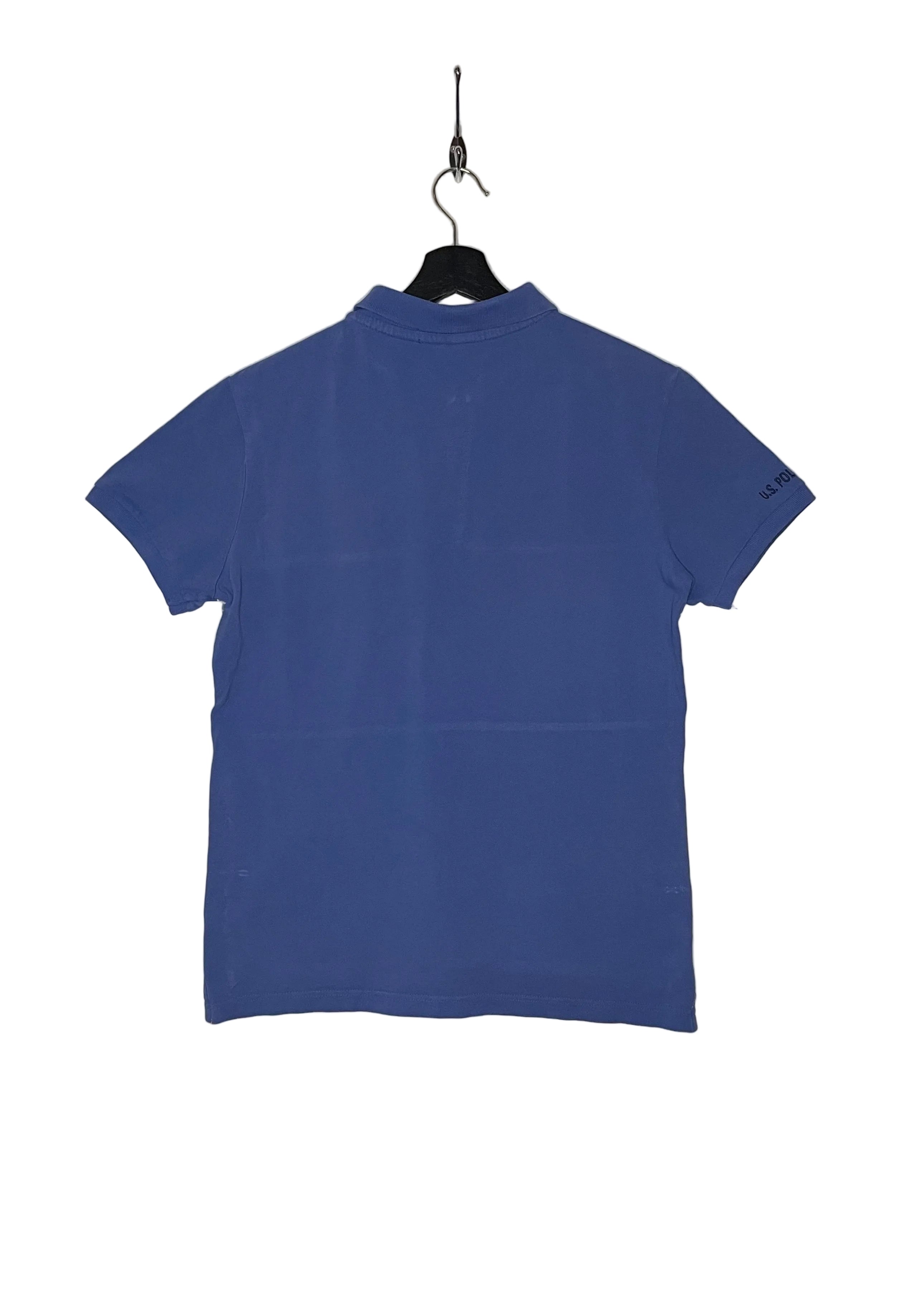 U.S. Polo Assn. Vintage Poloshirt Blau/Grau Größe S