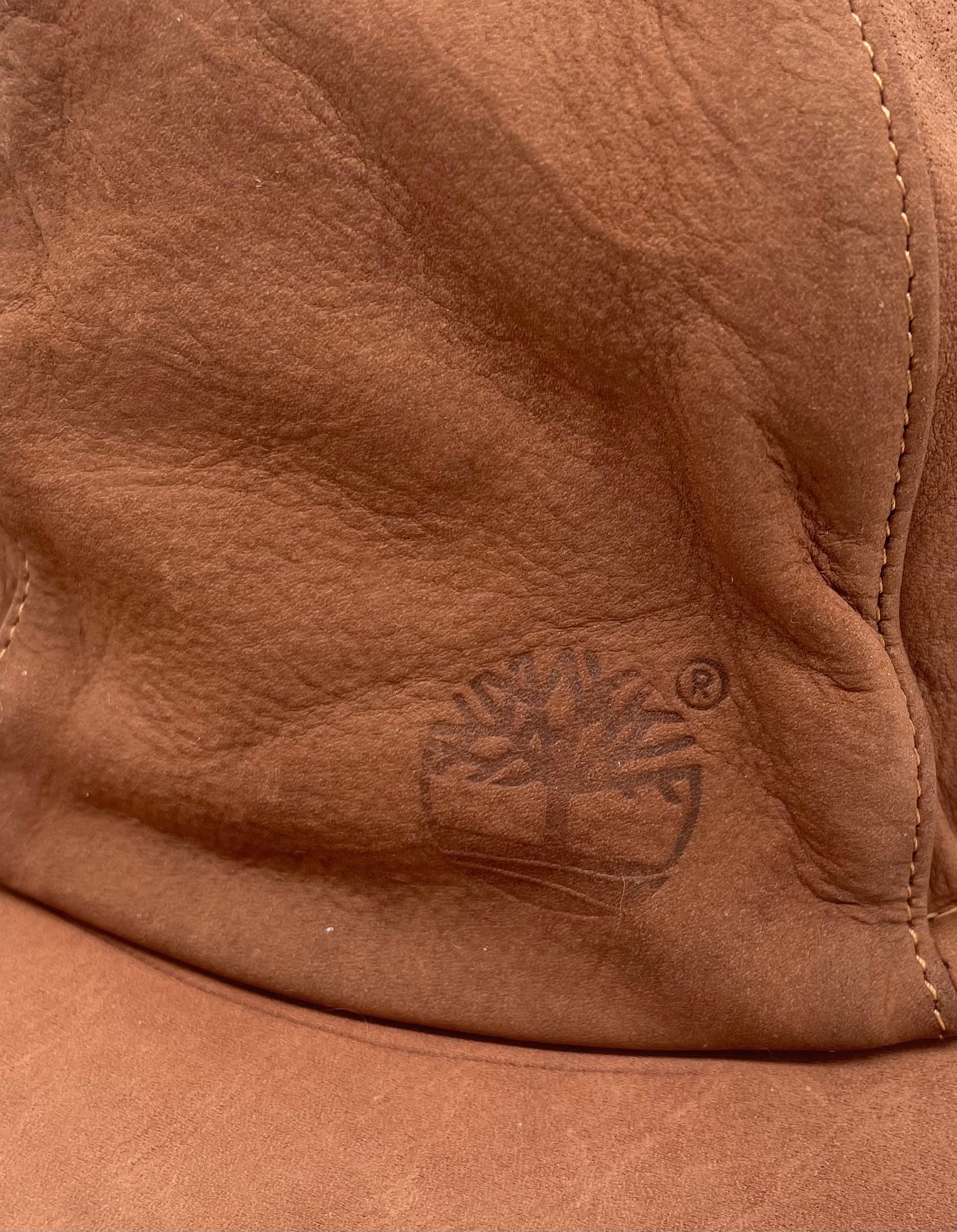Timberland Leder Cap Braun Größe L