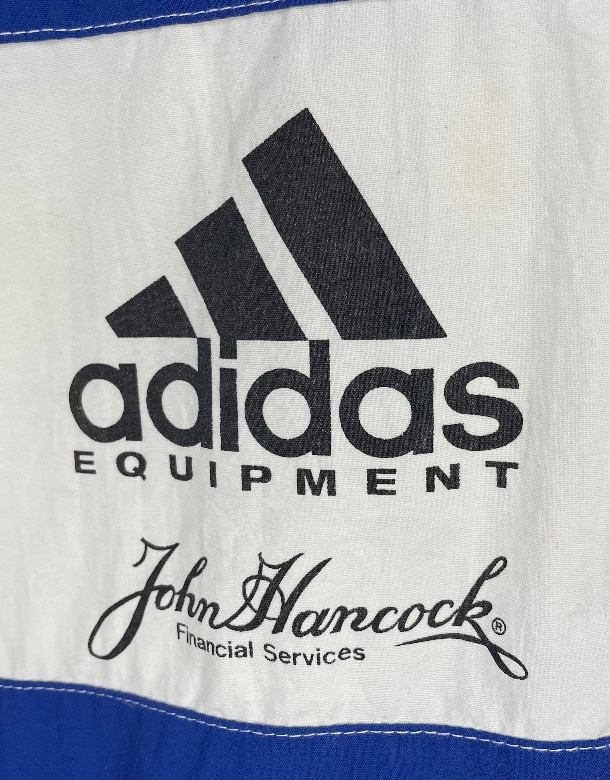 Adidas Vintage Trainingsjacke Boston Marathon 1994 Blau/Weiß Größe M