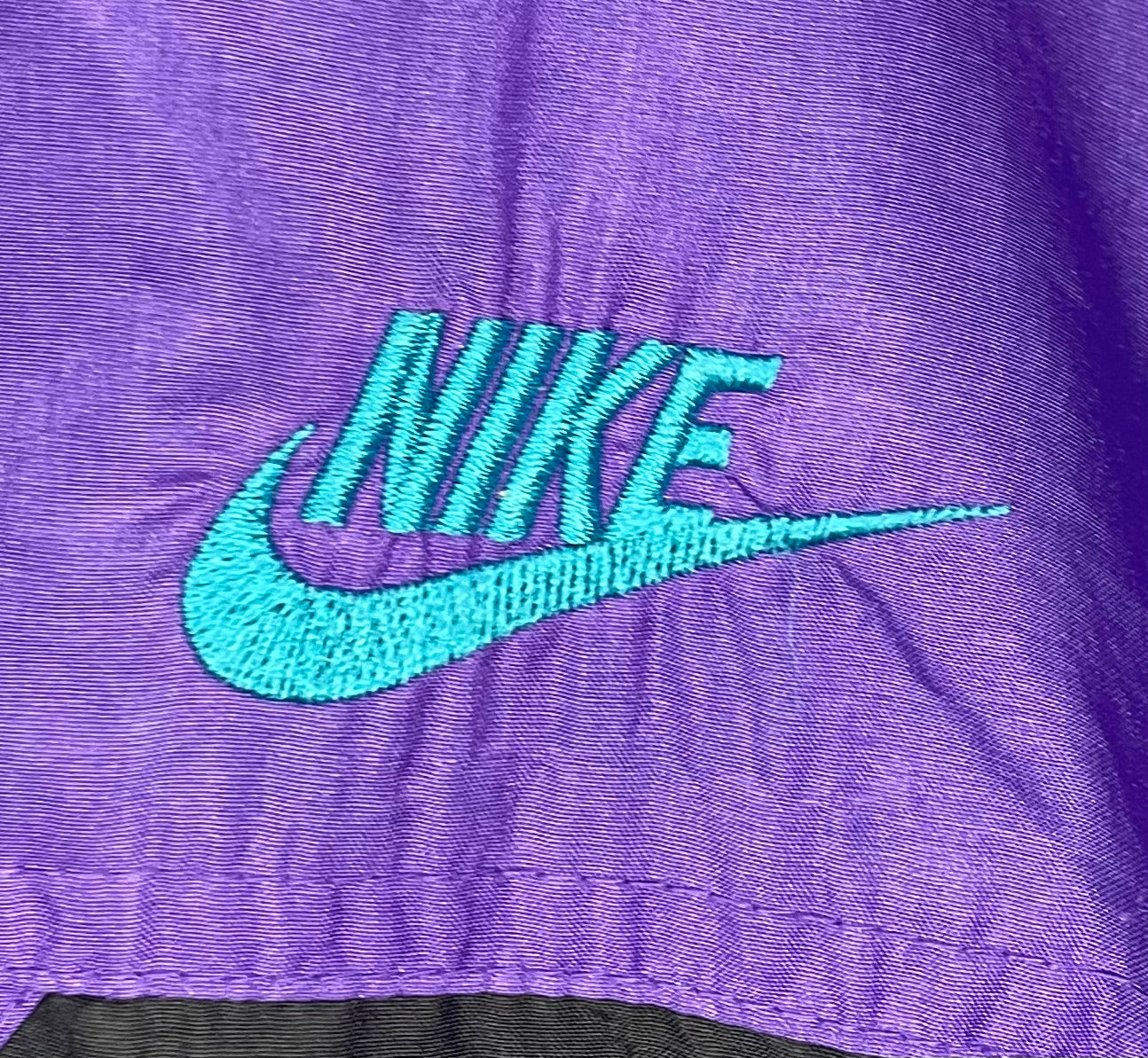 Nike Vintage Trainingsjacke Lila/Schwarz Größe L