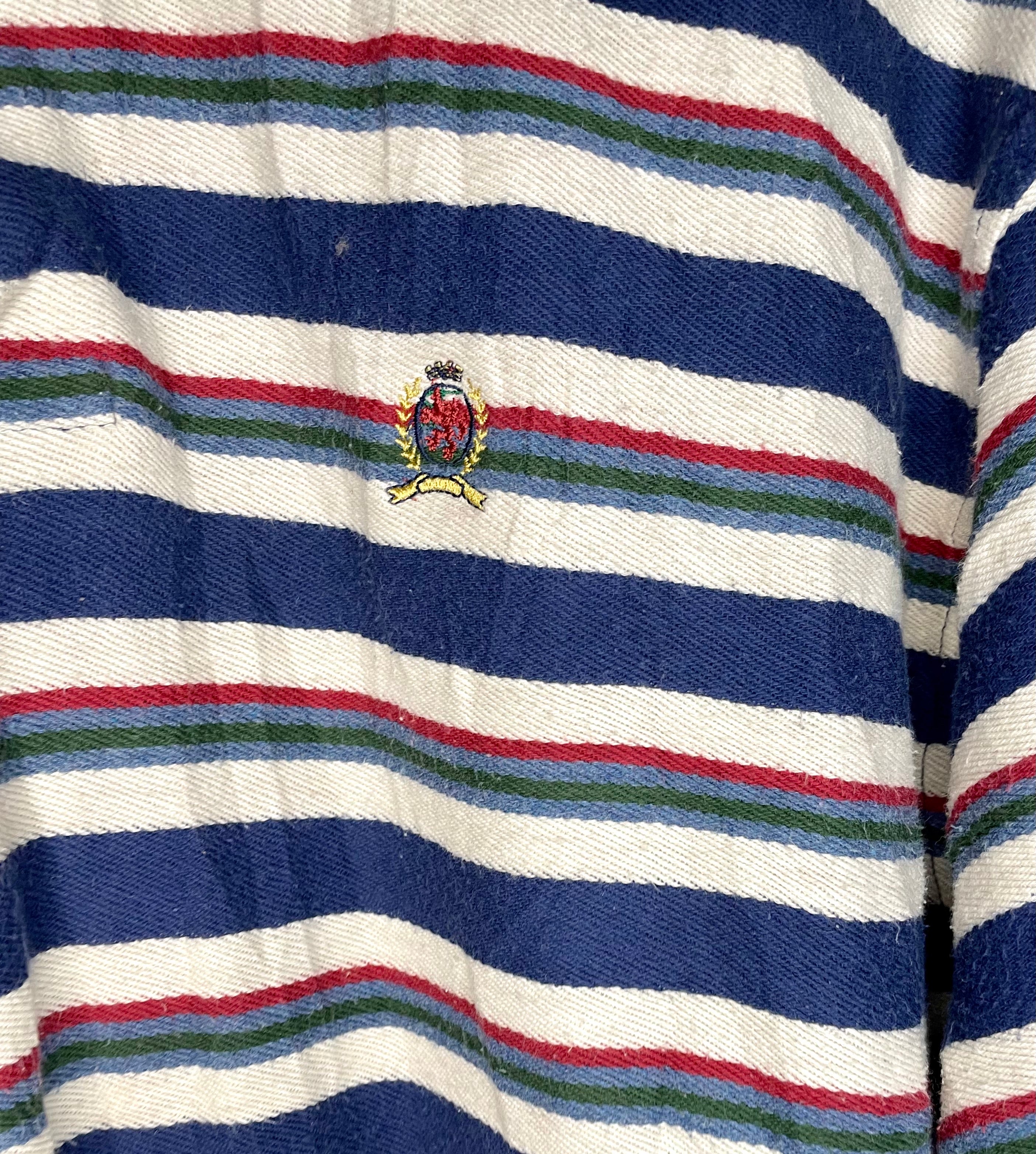 Tommy Hilfiger polo shirt colorful stripes size 2XL