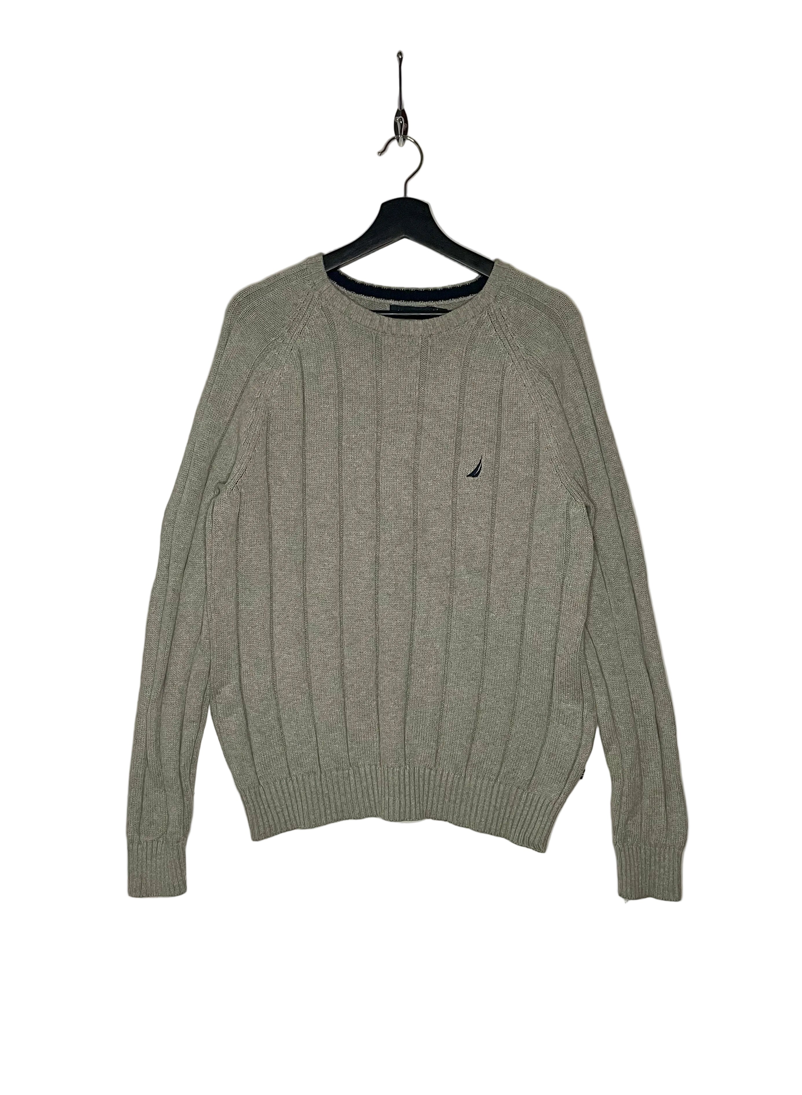 Nautica Vintage Knit Pullover Grau Größe M