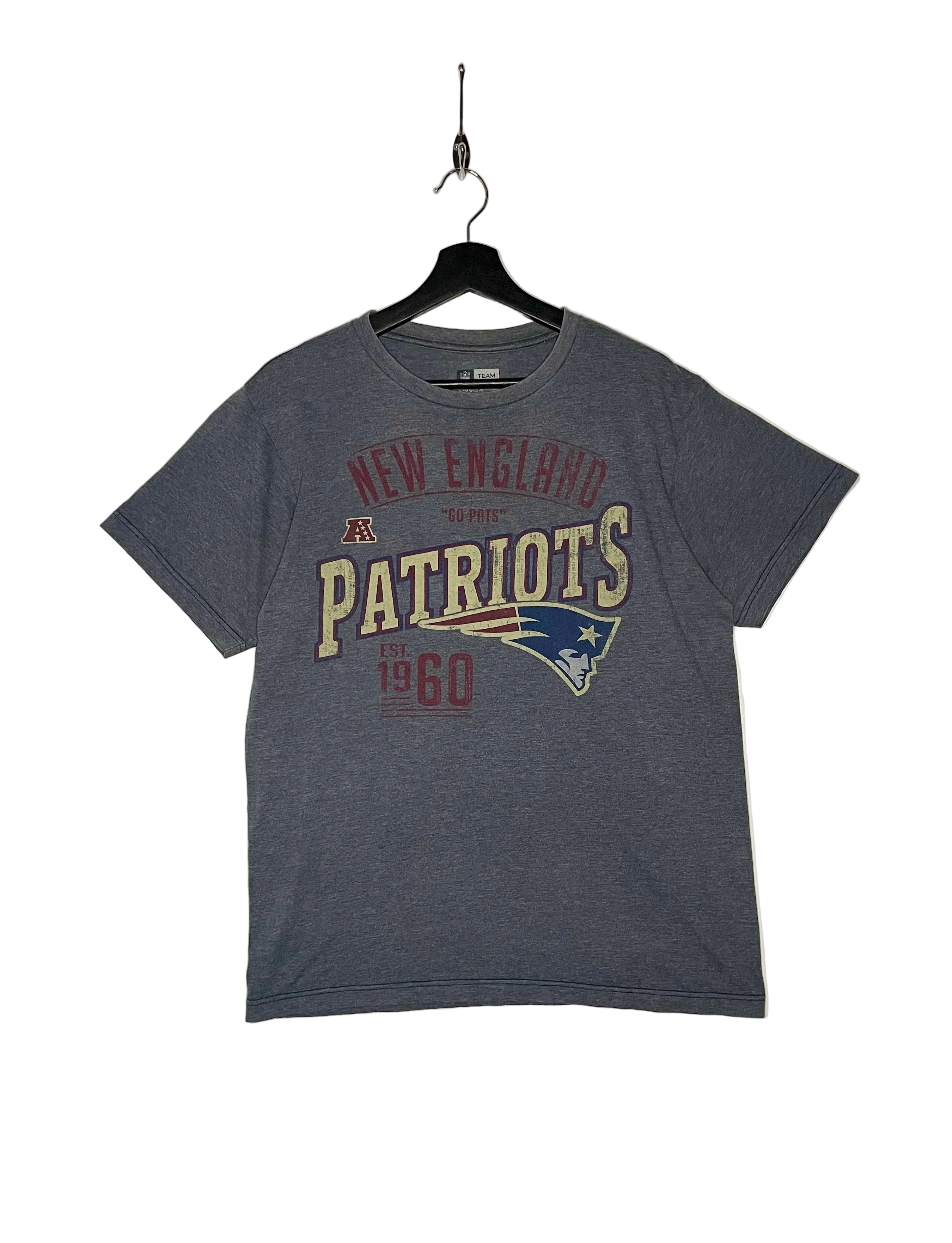 NFL Vintage New England Patriots T-Shirt Grau Größe M