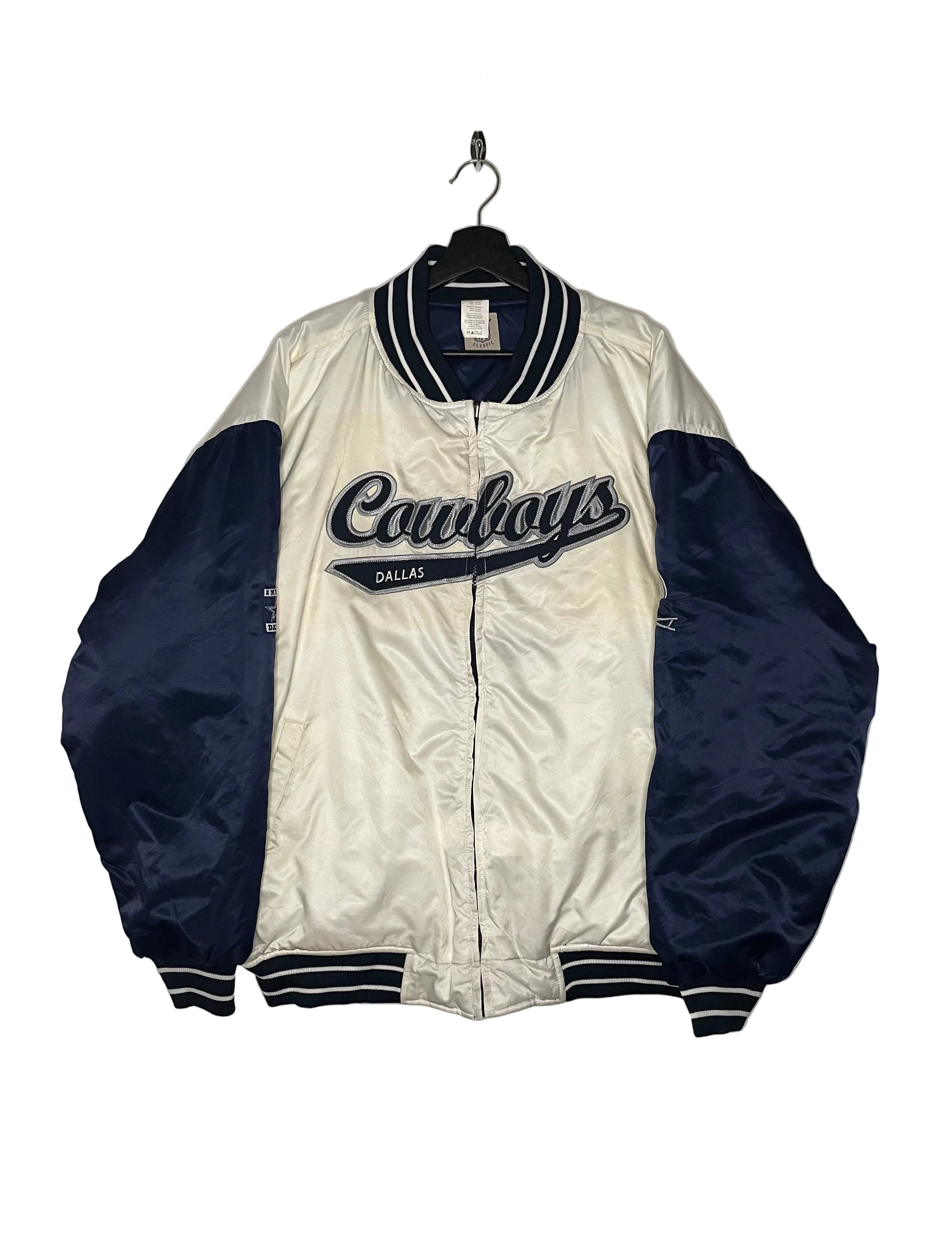 NFL Bomberjacke Dallas Cowboys Weiß/Blau Größe XL